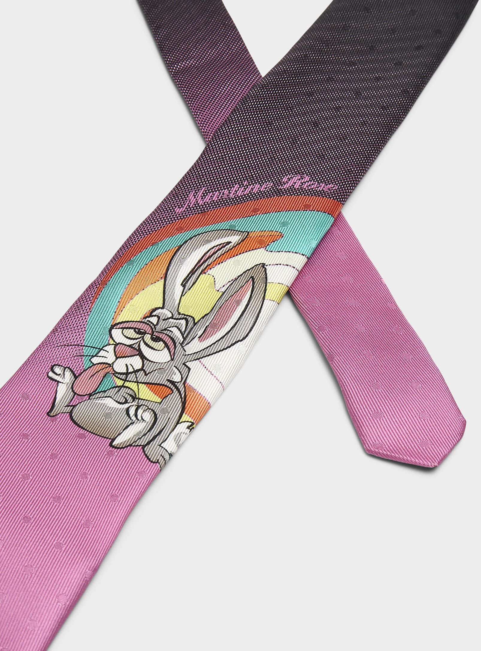 Martine Rose BNWT SS25 MARTINE ROSE RABBIT PURE SILK TIE Size ONE SIZE - 1 Thumbnail