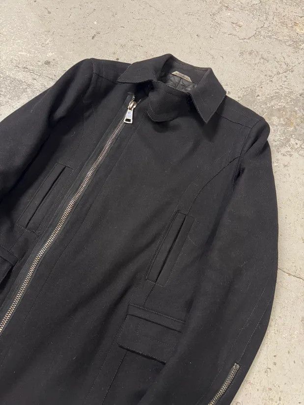 Dolce & Gabbana × Vintage 2000s Dolce & Gabbana Black Wool Asymmetrical Jacket Size US M / EU 48-50 / 2 - 2 Thumbnail