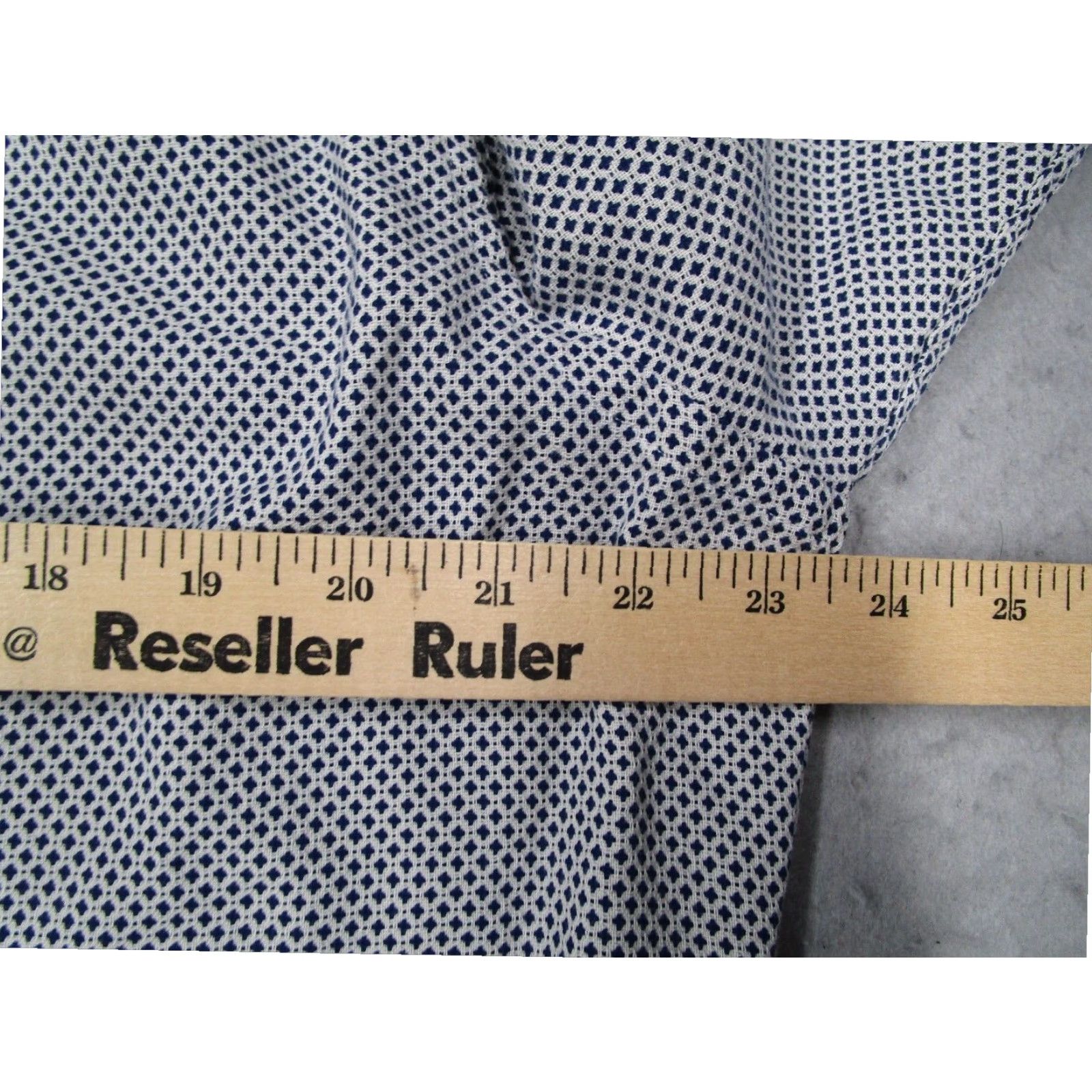 Charles Tyrwhitt Charles Tyrwhitt Men's Slim Fit Blue Geometric Pattern Dress Shirt 36 17.5 Cotton Long Sleeve Size 36R - 6 Thumbnail