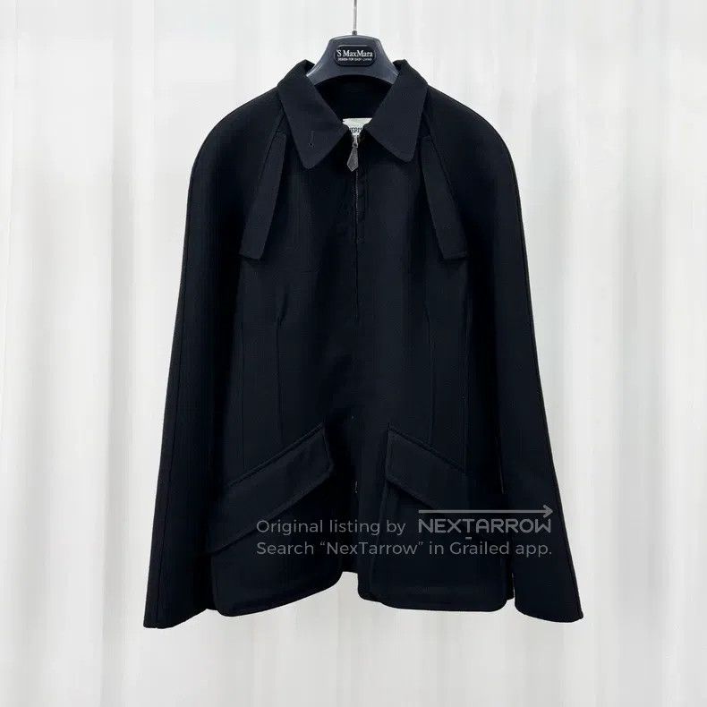 Hermes Hermes Black Wool Tailored Zipper Jacket Size XS / US 0-2 / IT 36-38 - 1 Thumbnail