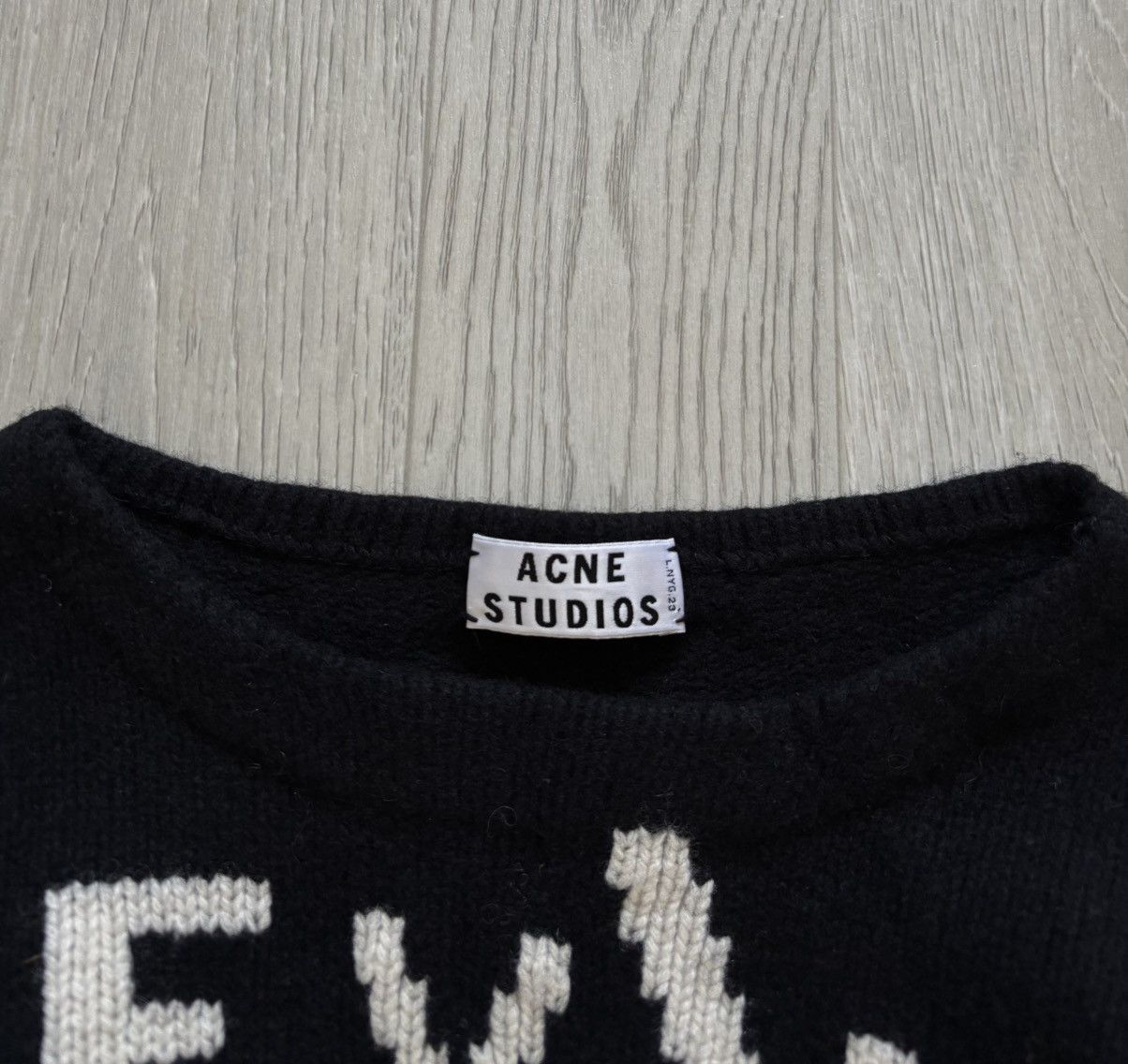 Acne Studios Acne Studios Wool Sweater Evil Is Life Rare Size XS / US 0-2 / IT 36-38 - 2 Thumbnail