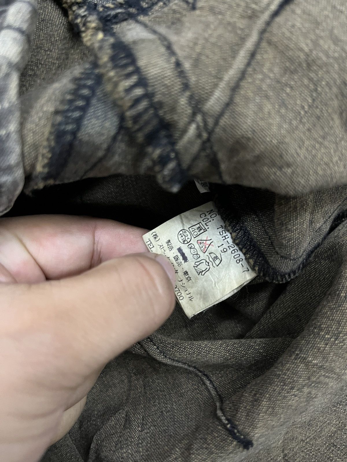 Designer × Japanese Brand × Tornado Mart TORNADO MART PATCHWORK DENIM DARTED SHIRT Size US M / EU 48-50 / 2 - 9 Thumbnail