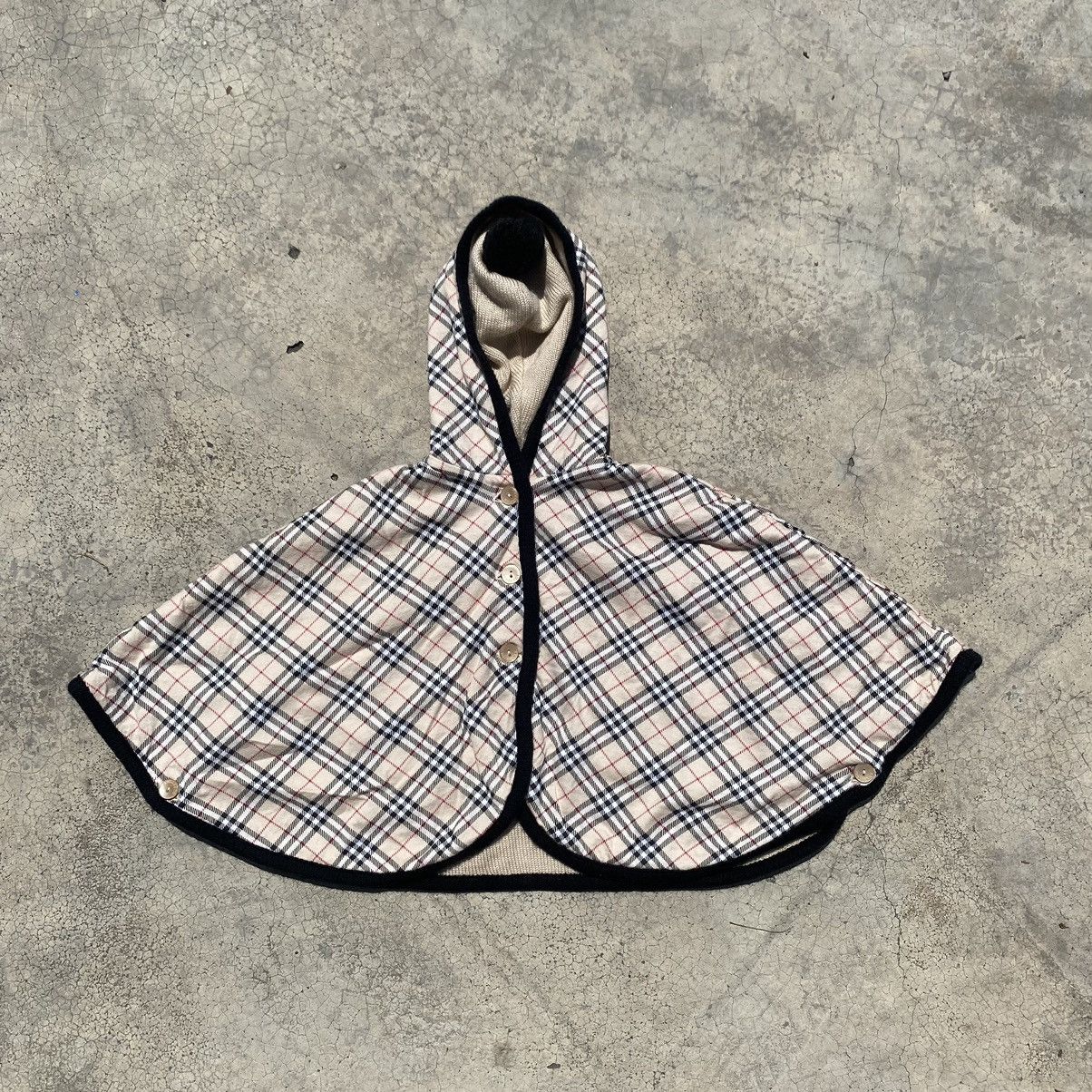 Burberry Kids Vintage Check Hooded Cape –Iconic Plaid Poncho