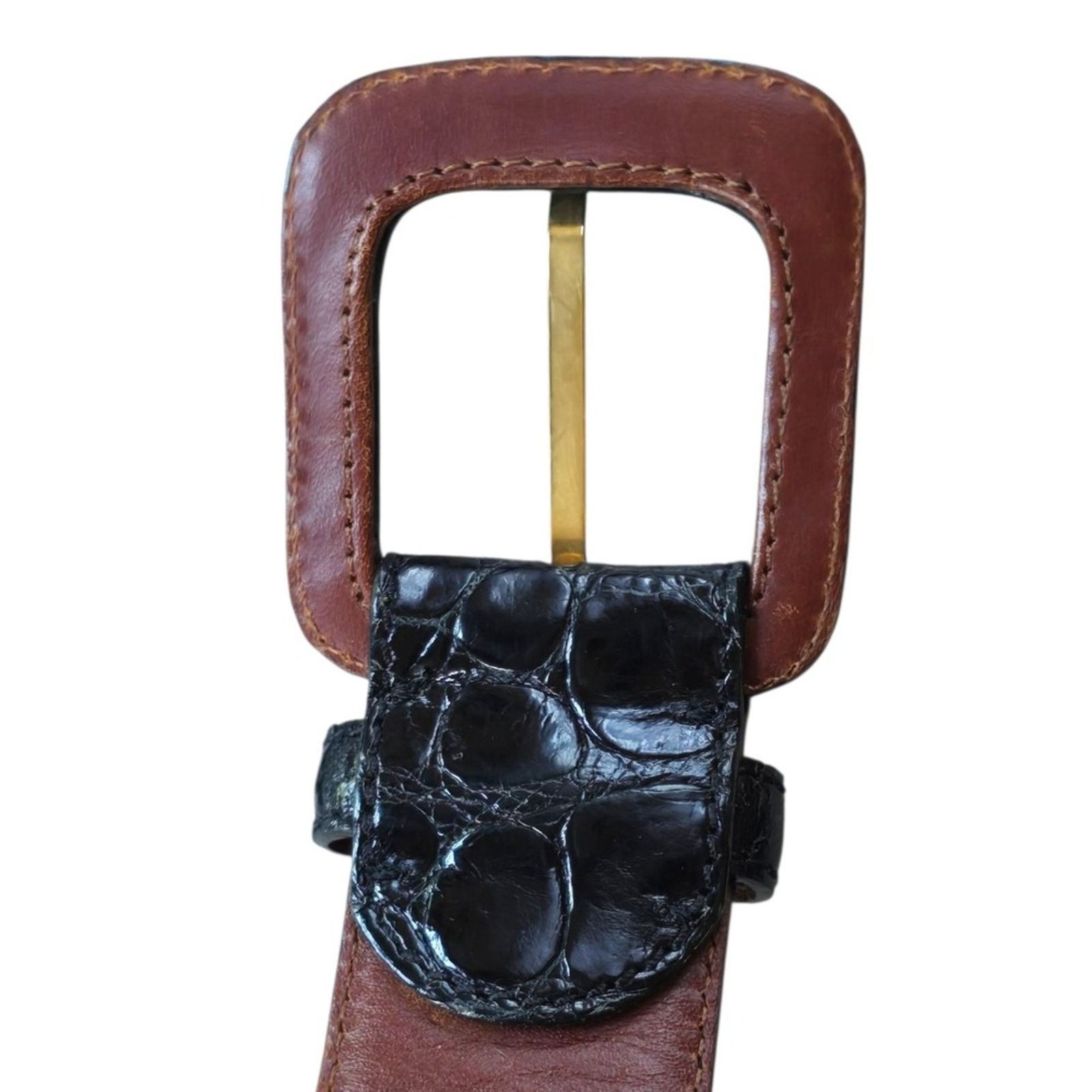 Ralph Lauren Ralph Lauren Genuine American Alligator‎ Leather Belt 30 Size 30 - 14 Thumbnail