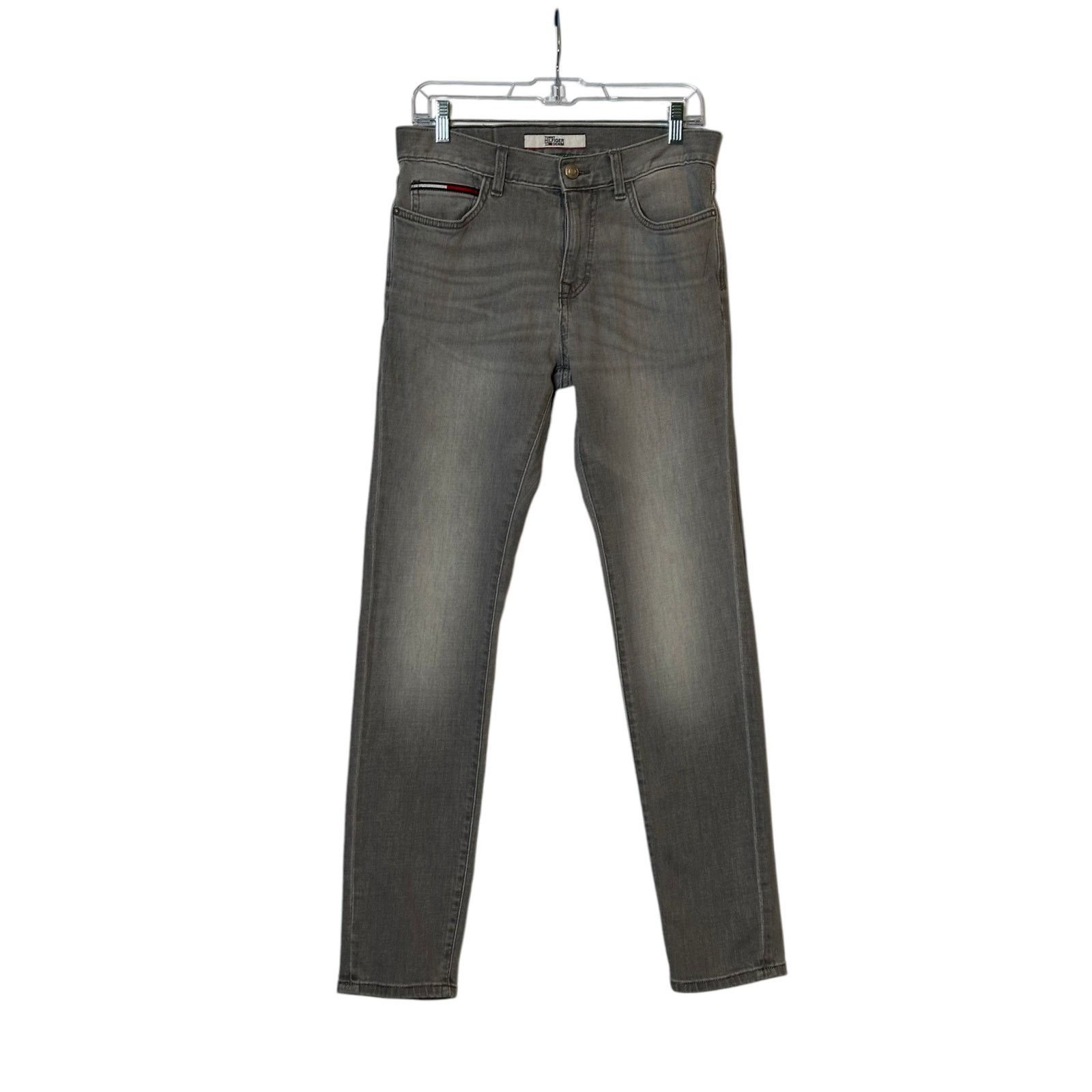Tommy Hilfiger Tommy Hilfiger men gray slim fit tapered legs jeans size 30 Size US 30 / EU 46 - 9 Thumbnail