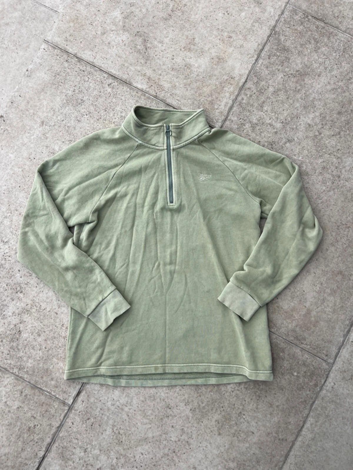 Reebok Vintage Reebok Quarter Zip Up Sweater Size US M / EU 48-50 / 2 - 2 Thumbnail