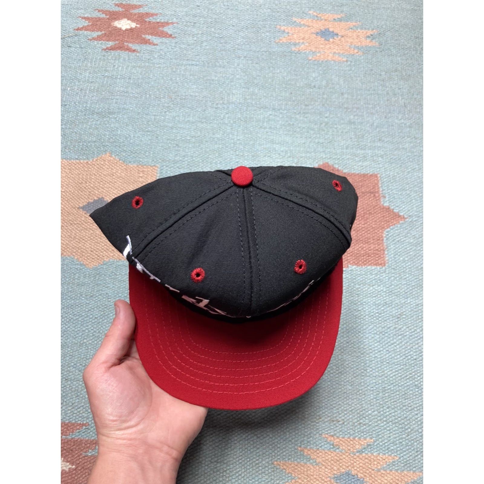 Vintage VINTAGE Snapback Hat Cap Wolverine Vinyl Siding Construction USA Snapback Adjustable Black Mens Spellout USA Size ONE SIZE - 4 Thumbnail