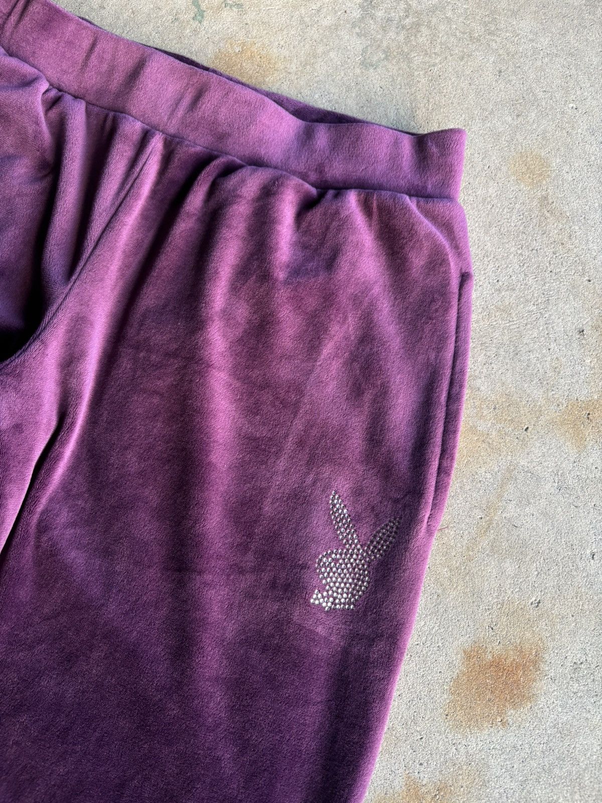 Playboy Crazy Playboy Velvet Womens Baggy Lounge Pants Size 28" / US 6 / IT 42 - 5 Thumbnail