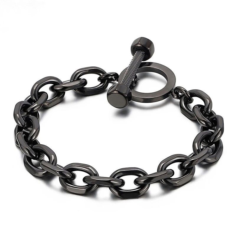 Vintage Vintage 19CM Black Buckle Bracelet Size ONE SIZE - 3 Thumbnail