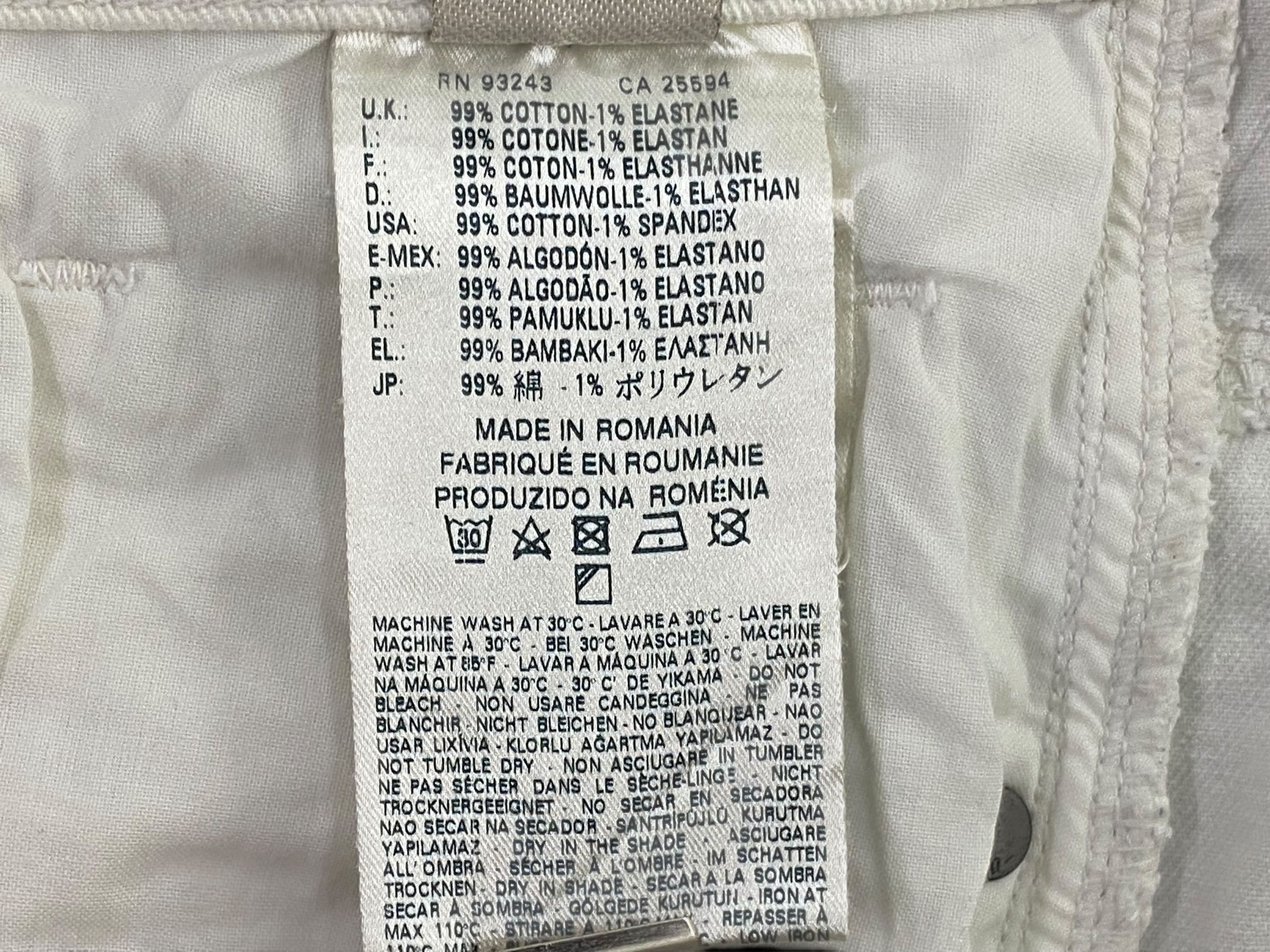 Diesel Diesel White Jeans Low Rise Skinny Jeans Size 26" / US 2 / IT 38 - 10 Thumbnail