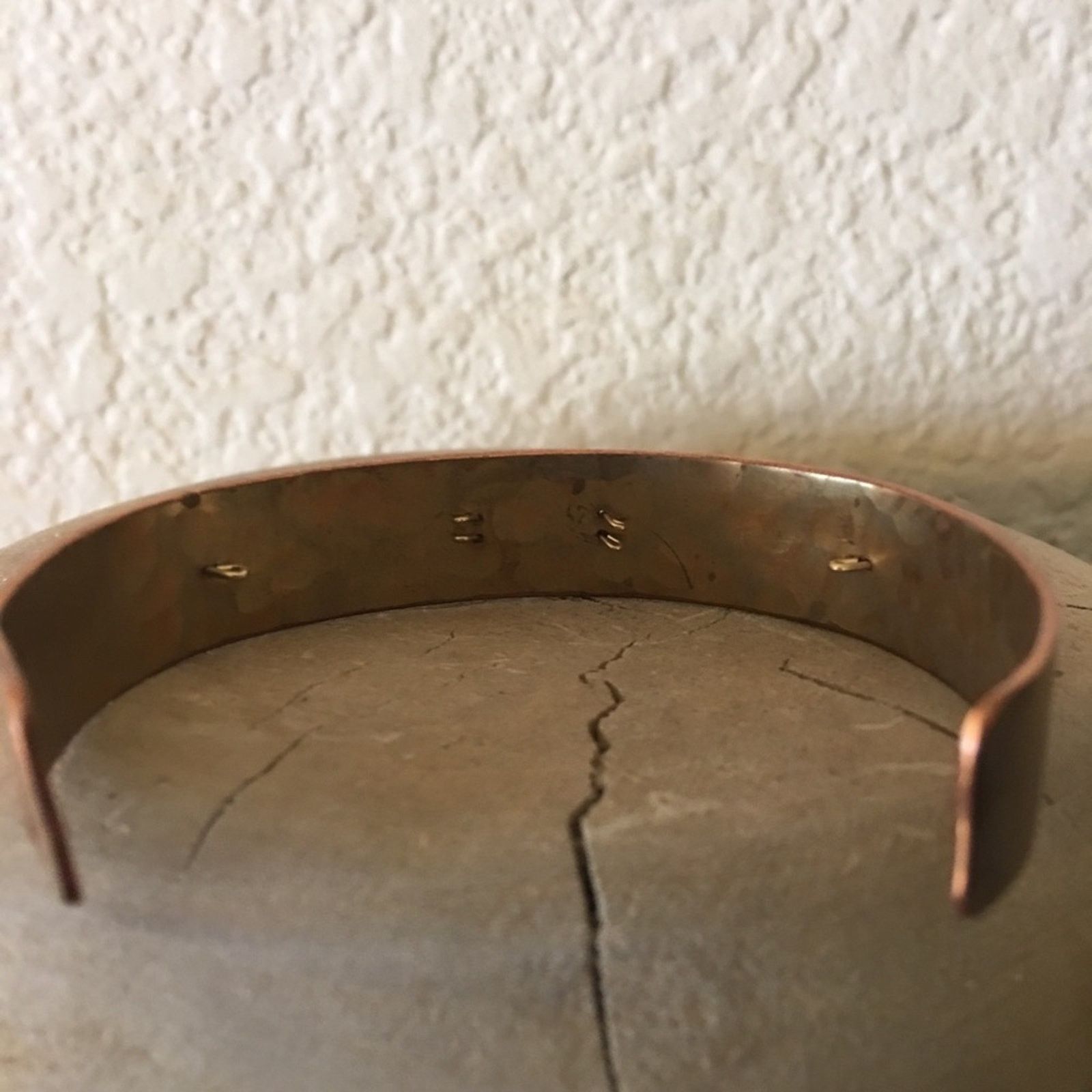 Handmade Vintage Holly Yashi Handmade Copper Cuff Bracelet Size ONE SIZE - 3 Thumbnail