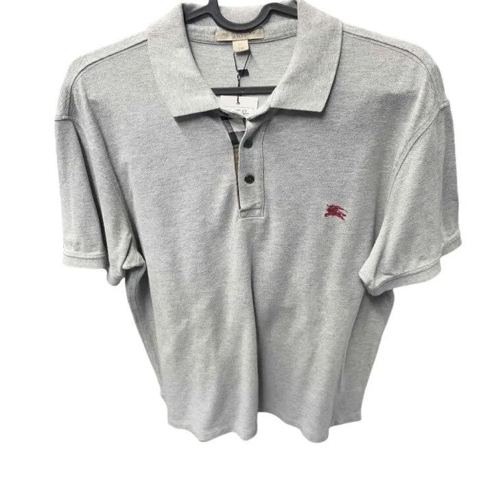 Burberry Burberry Classic Logo Grey Polo Shirt 0079 Size XL / US 12-14 / IT 48-50 - 1 Thumbnail