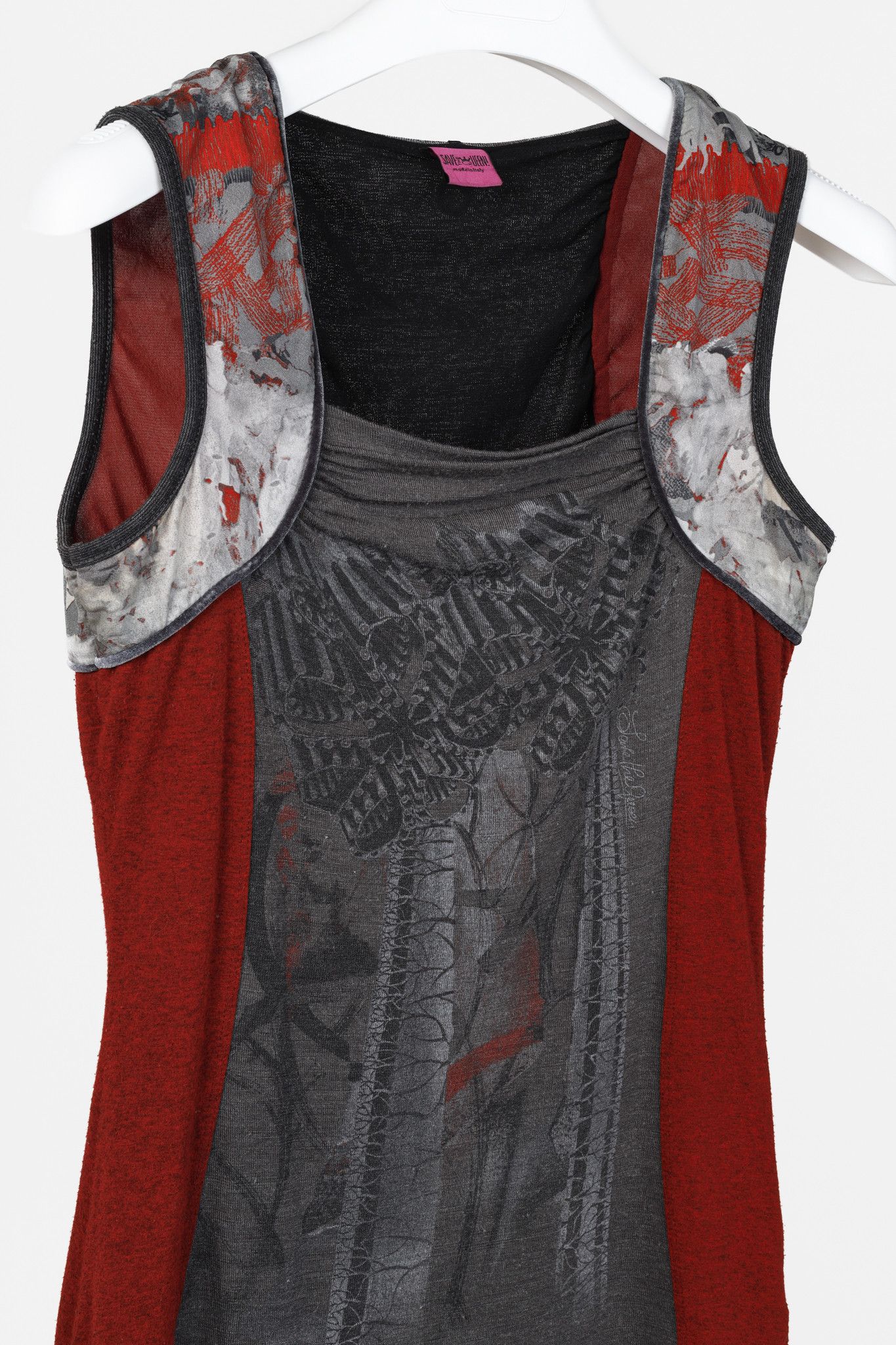 Other Save the Queen Red and Grey Tank Size XL / US 12-14 / IT 48-50 - 3 Thumbnail