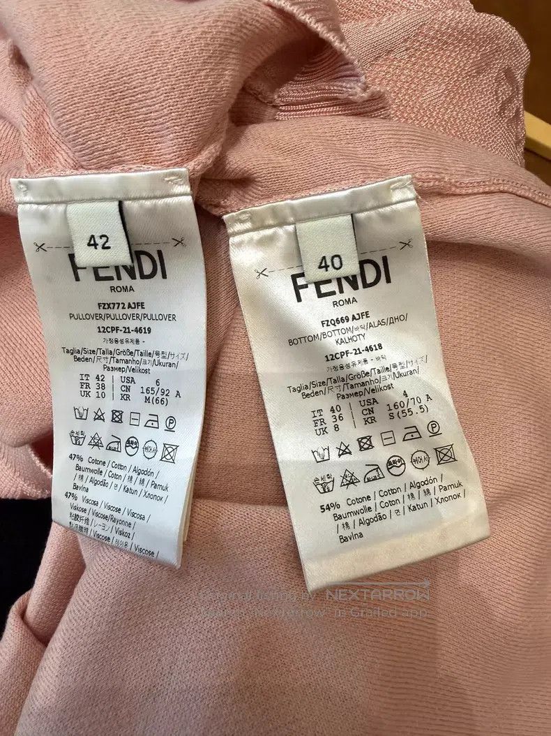 Fendi Fendi Pink Set Size XS / US 0-2 / IT 36-38 - 5 Thumbnail