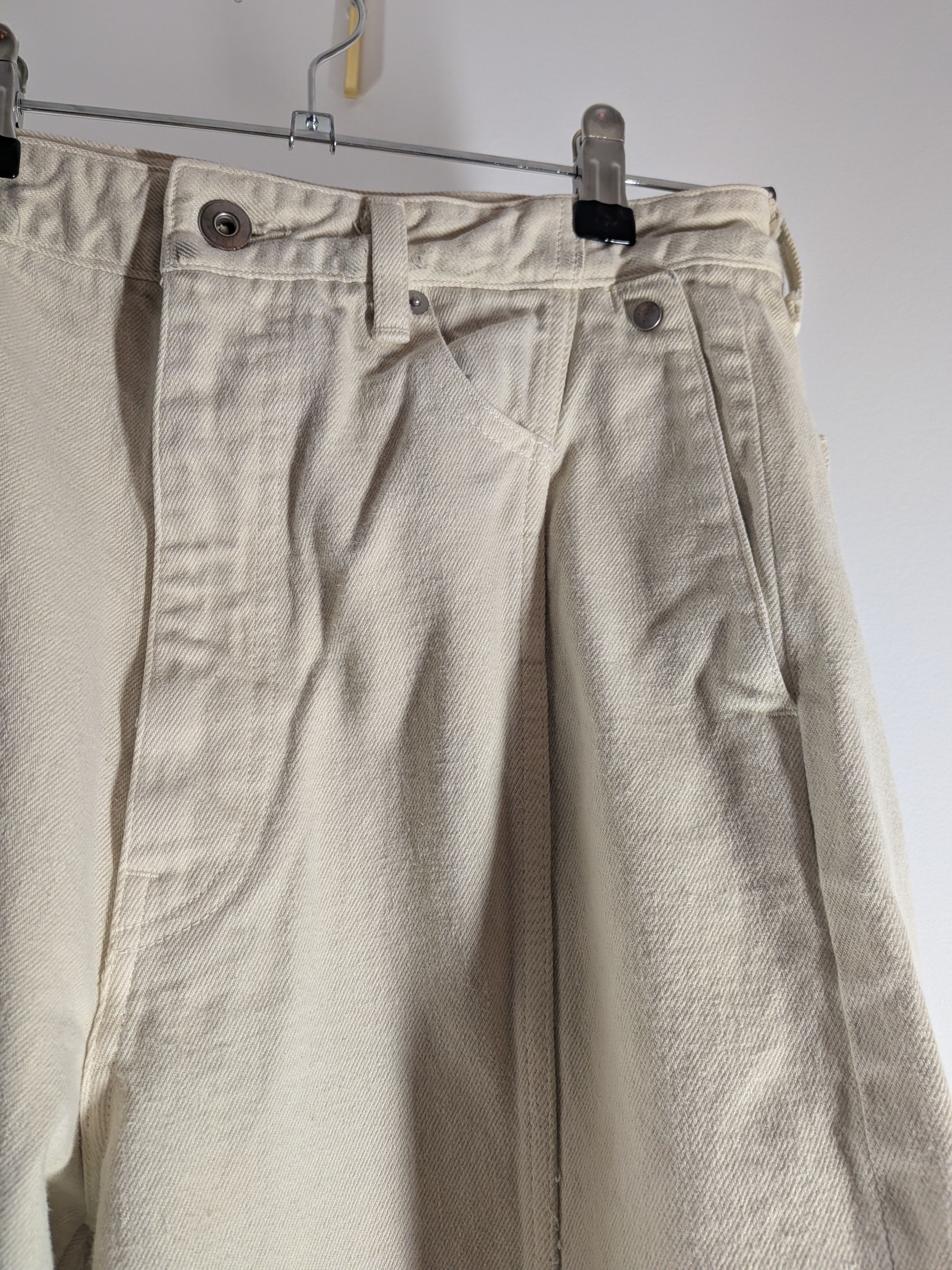 Vuja De Vuja De Diviser Denim Pants Off White Size US 30 / EU 46 - 4 Thumbnail
