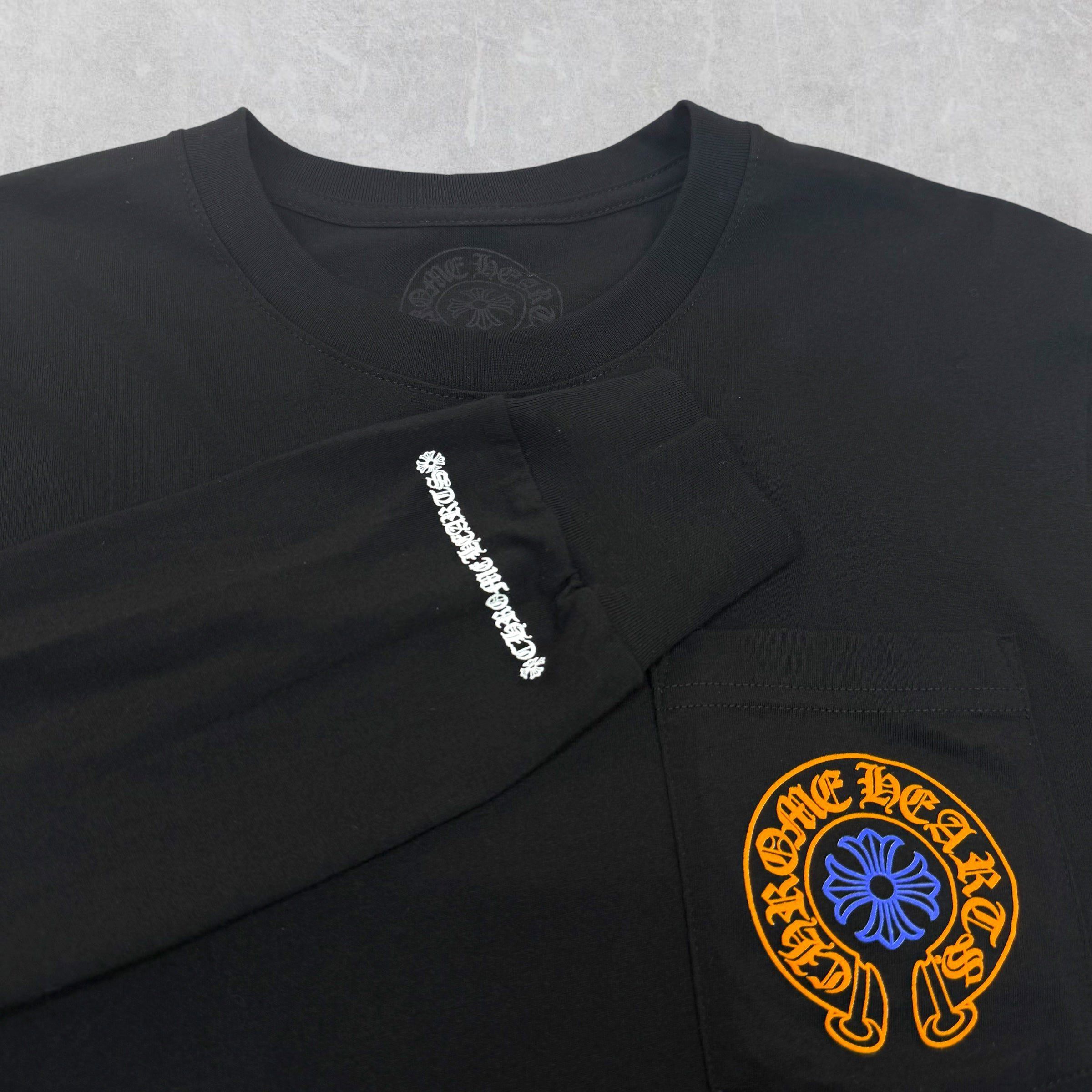 Chrome Hearts Chrome Hearts Orange/Blue Horseshoe Staff L/S M Size US M / EU 48-50 / 2 - 3 Thumbnail