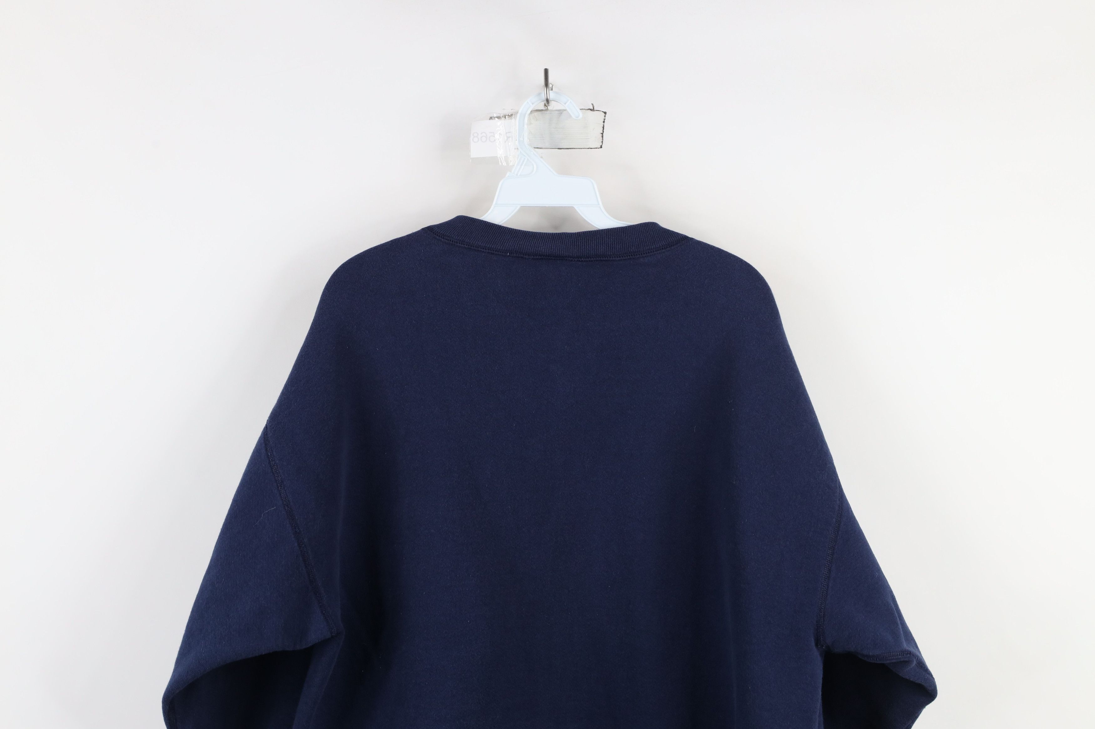 Vintage Vintage 90s Clinton Yacht Club Henley Sweatshirt Navy Blue Size US L / EU 52-54 / 3 - 12 Thumbnail
