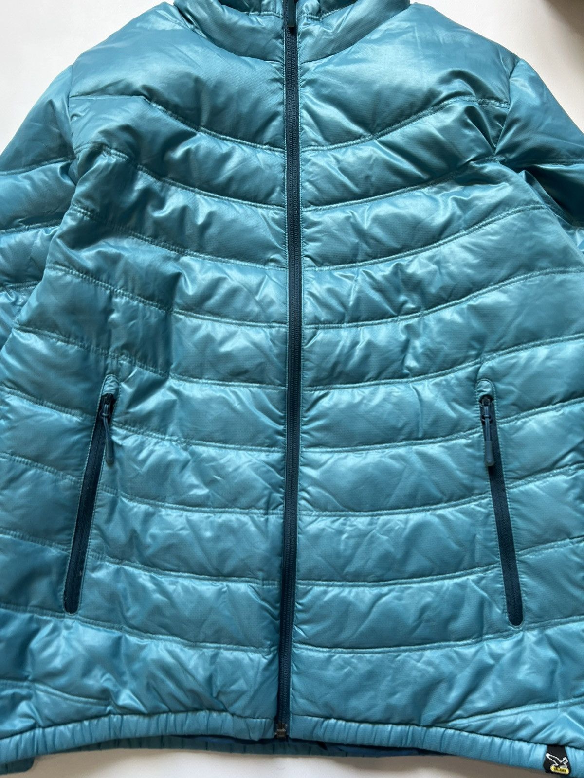 SALEWA Salewa Blue Puffer Down Jacket Womens Outdoor Size L / US 10 / IT 46 - 2 Thumbnail