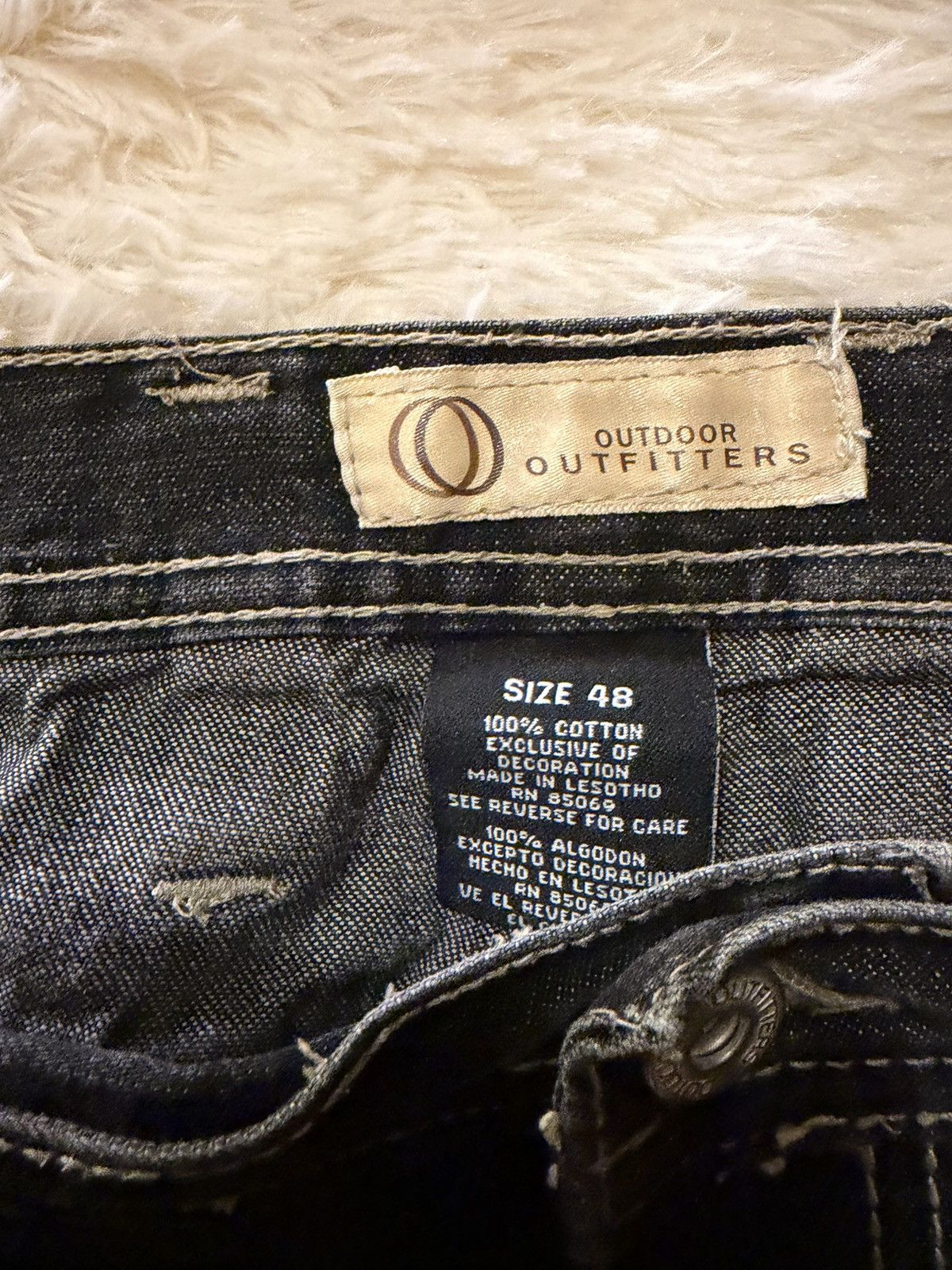 Other Vintage Y2K Baggy Outdoor Outfitters Men Black Denim Shorts Size US 44 / EU 60 - 3 Thumbnail