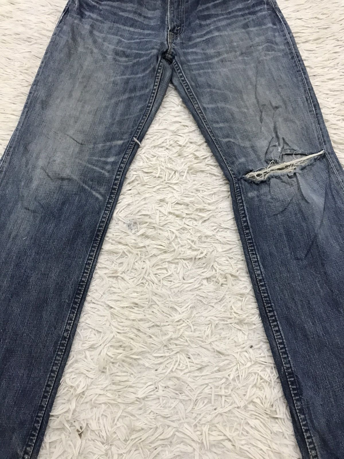 Levi's Vintage Clothing Vintage Levis Lot 502 Regular Cut Distressed Denim Jeans Size US 32 / EU 48 - 5 Thumbnail