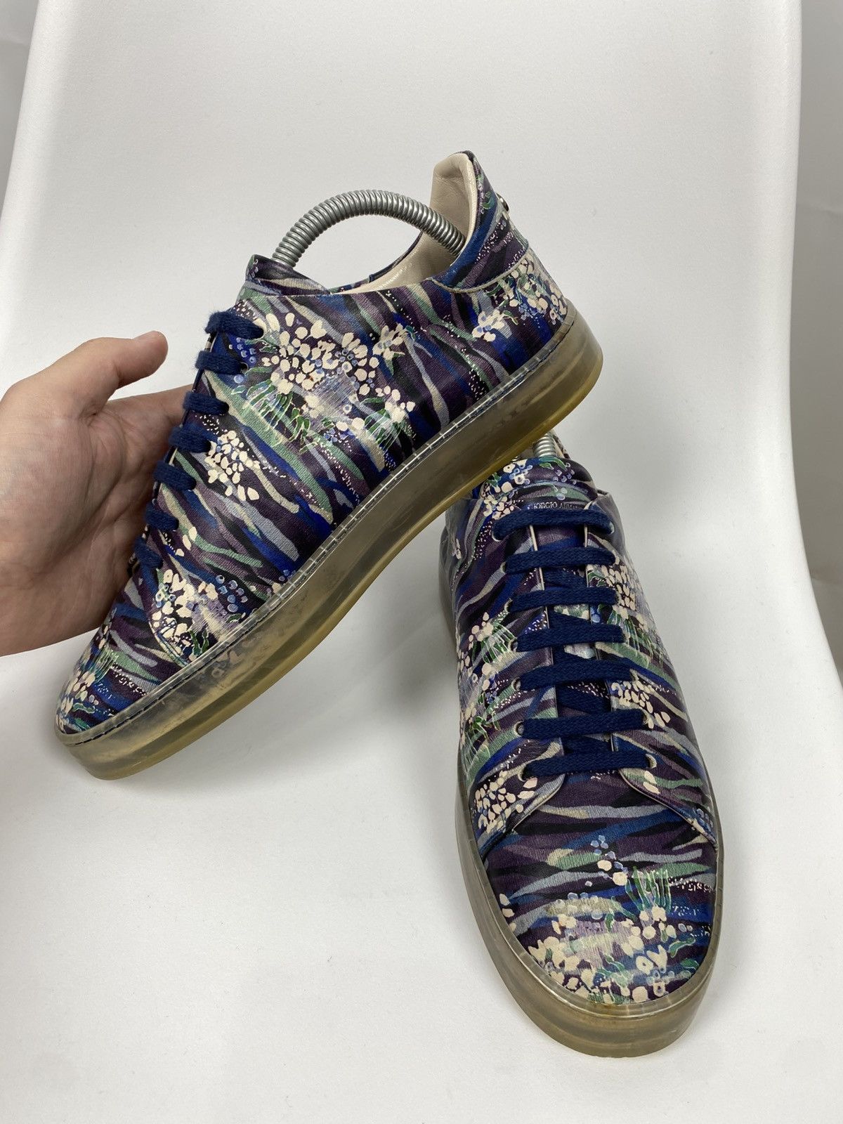 Giorgio Armani Giorgio Armani Printed Sneakers Multicolor size 40 Size US 10 / IT 40 - 7 Thumbnail