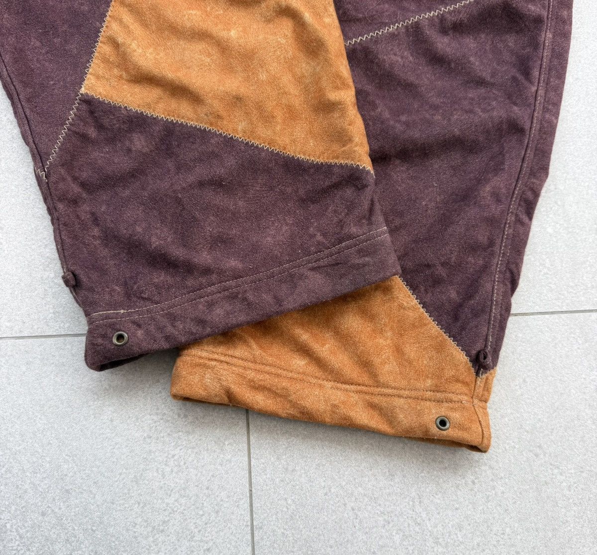 Pelle Pelle VTG Pelle Pelle Patchwork With A Y2K Baggy Fit/Cargo Pockets Size US XXL / EU 58 / 5 - 18 Thumbnail