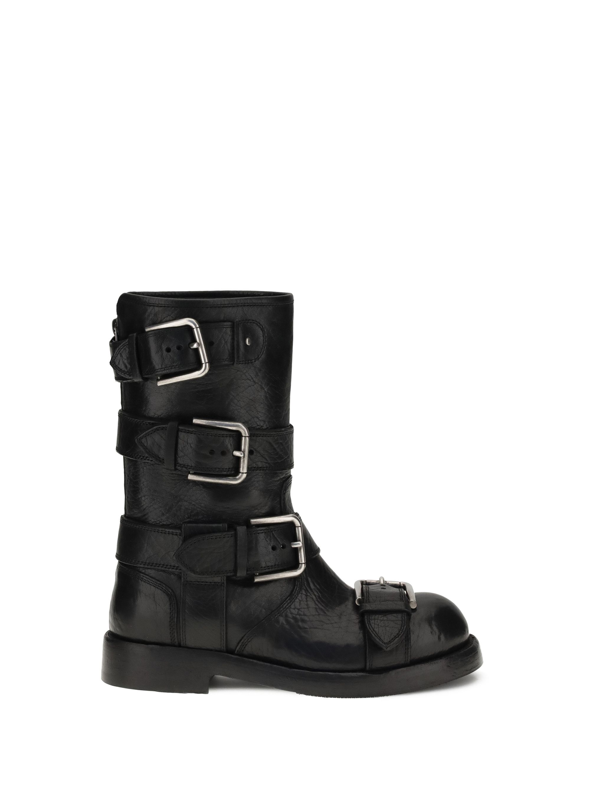 Buckled leather Boots