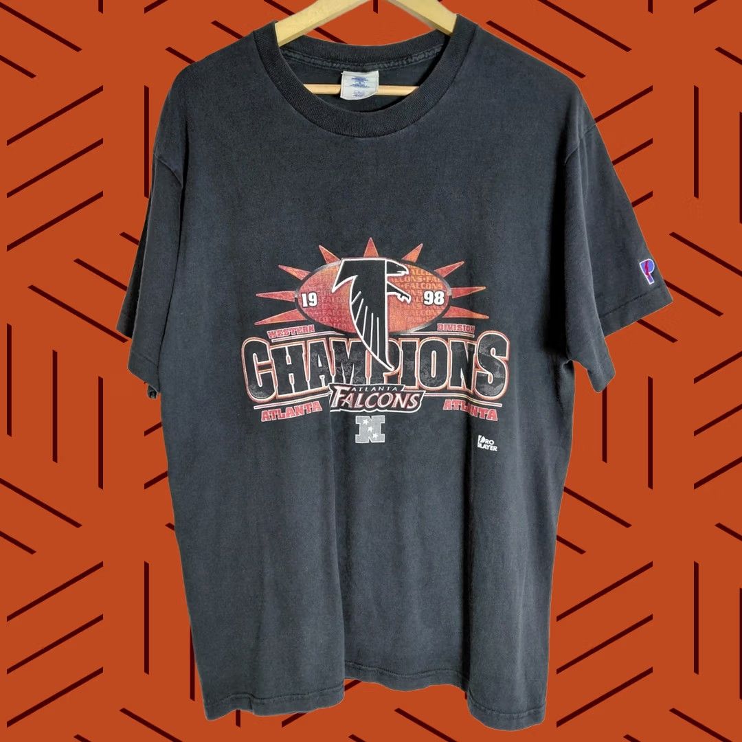 Pro Player Vintage Pro Player 1998 Champions Falcons Shirt Black Graphic Print L Size US L / EU 52-54 / 3 - 1 Thumbnail