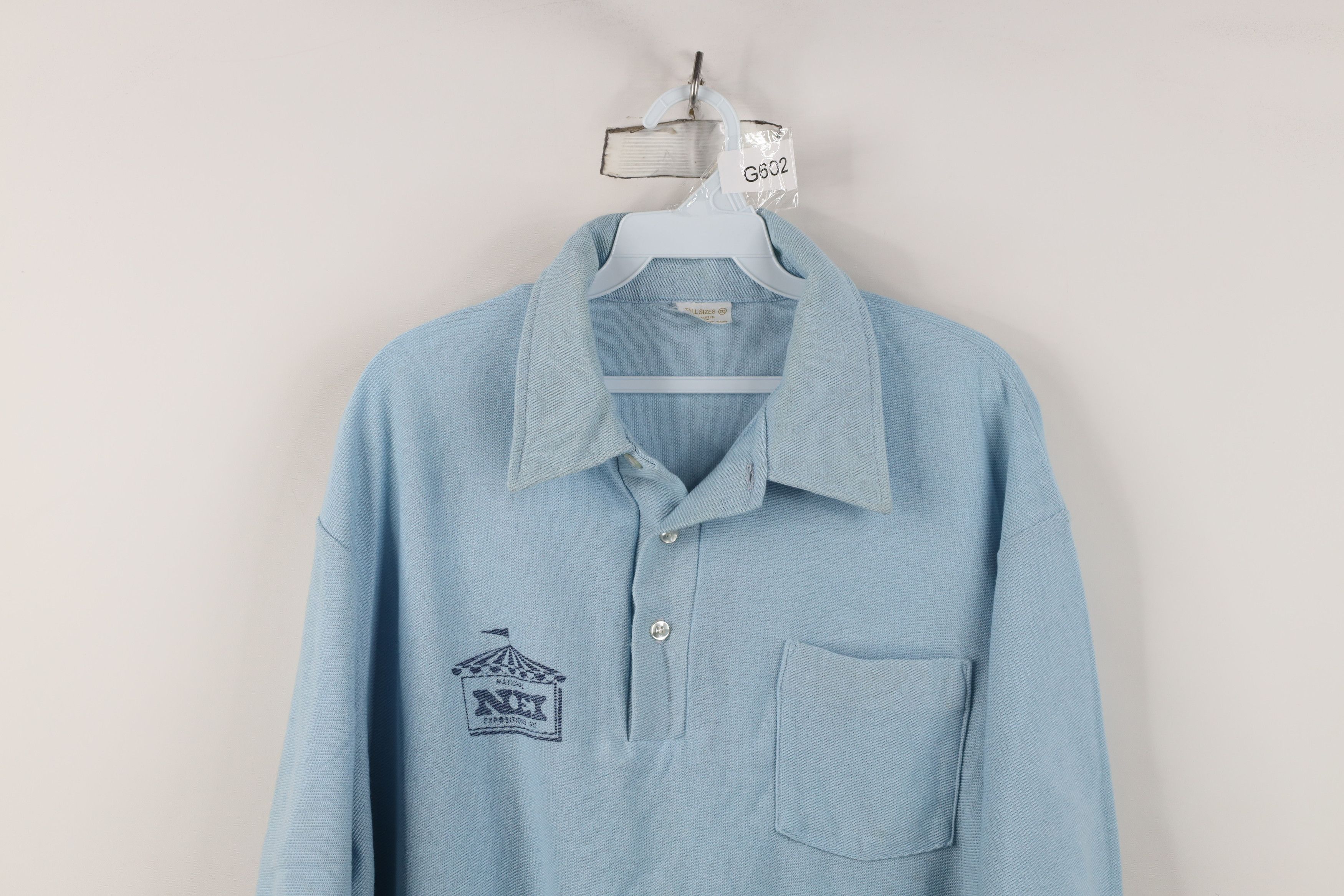 Vintage Vintage 70s National Expositions Inc NEI Knit Polo Shirt US Size US XXL / EU 58 / 5 - 2 Thumbnail