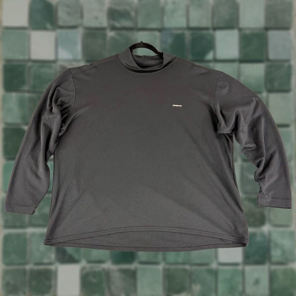 Patagonia VINTAGE Capilene Base Layer Shirt Men XXL Black Mock Neck Long Sleeve Pullover Shirt? Size US XXL / EU 58 / 5 - 1 Thumbnail