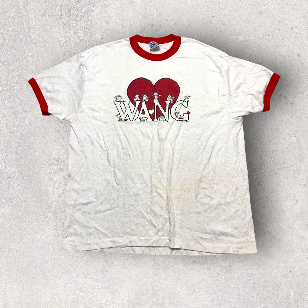 Hanes × Vintage Vintage Wang ringer tee Size US XL / EU 56 / 4 - 1 Thumbnail