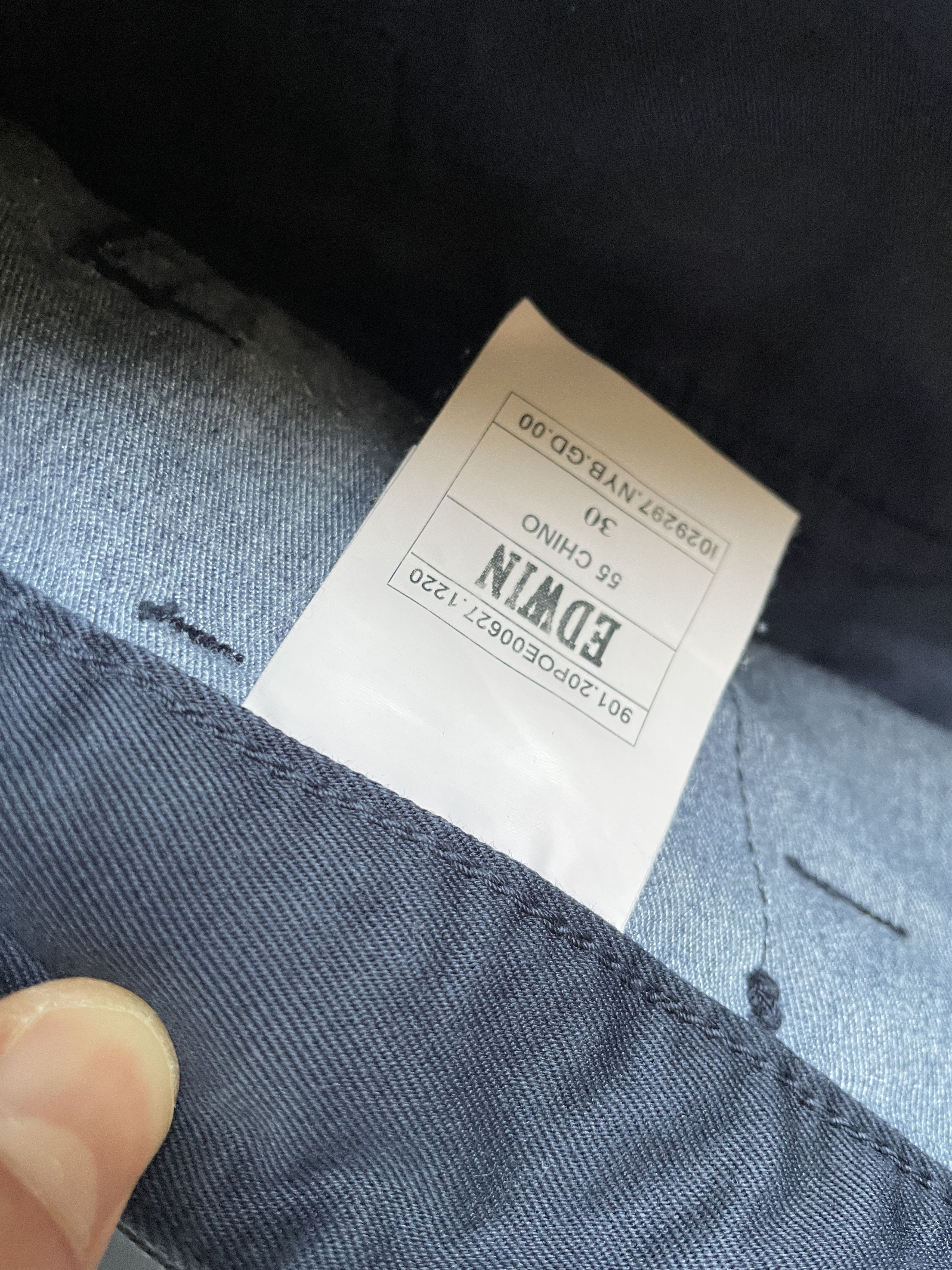 Edwin EDWIN MADE IN JAPAN NAVY CHINO 55 PANTS Size US 30 / EU 46 - 6 Thumbnail