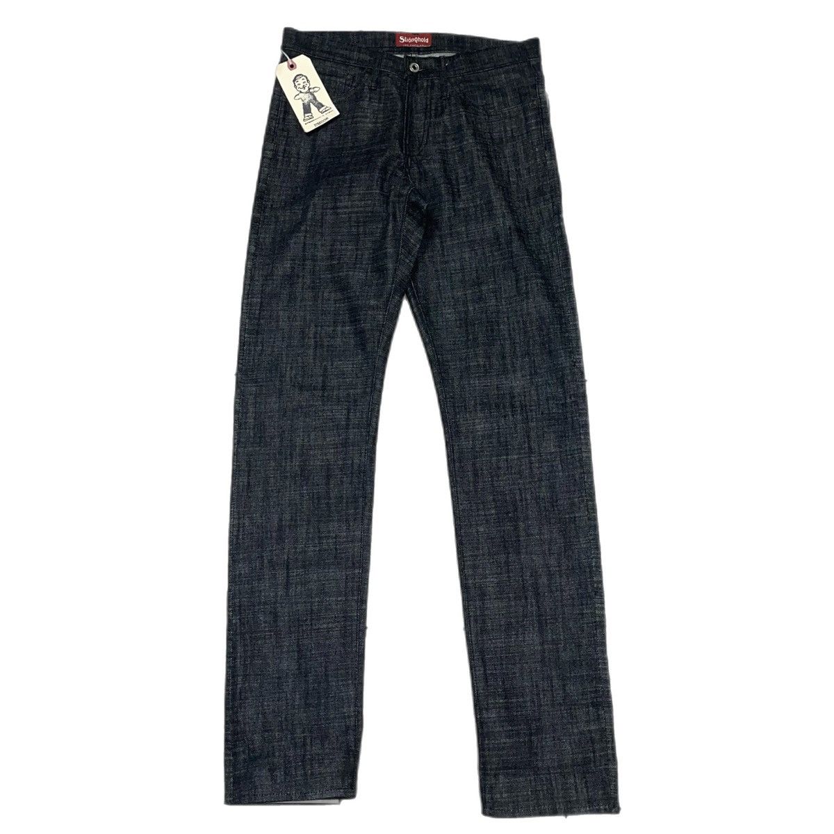 Stronghold × The Stronghold Stronghold 12.5 OZ Slim Straight Raw Denim Black Size US 31 - 1 Thumbnail