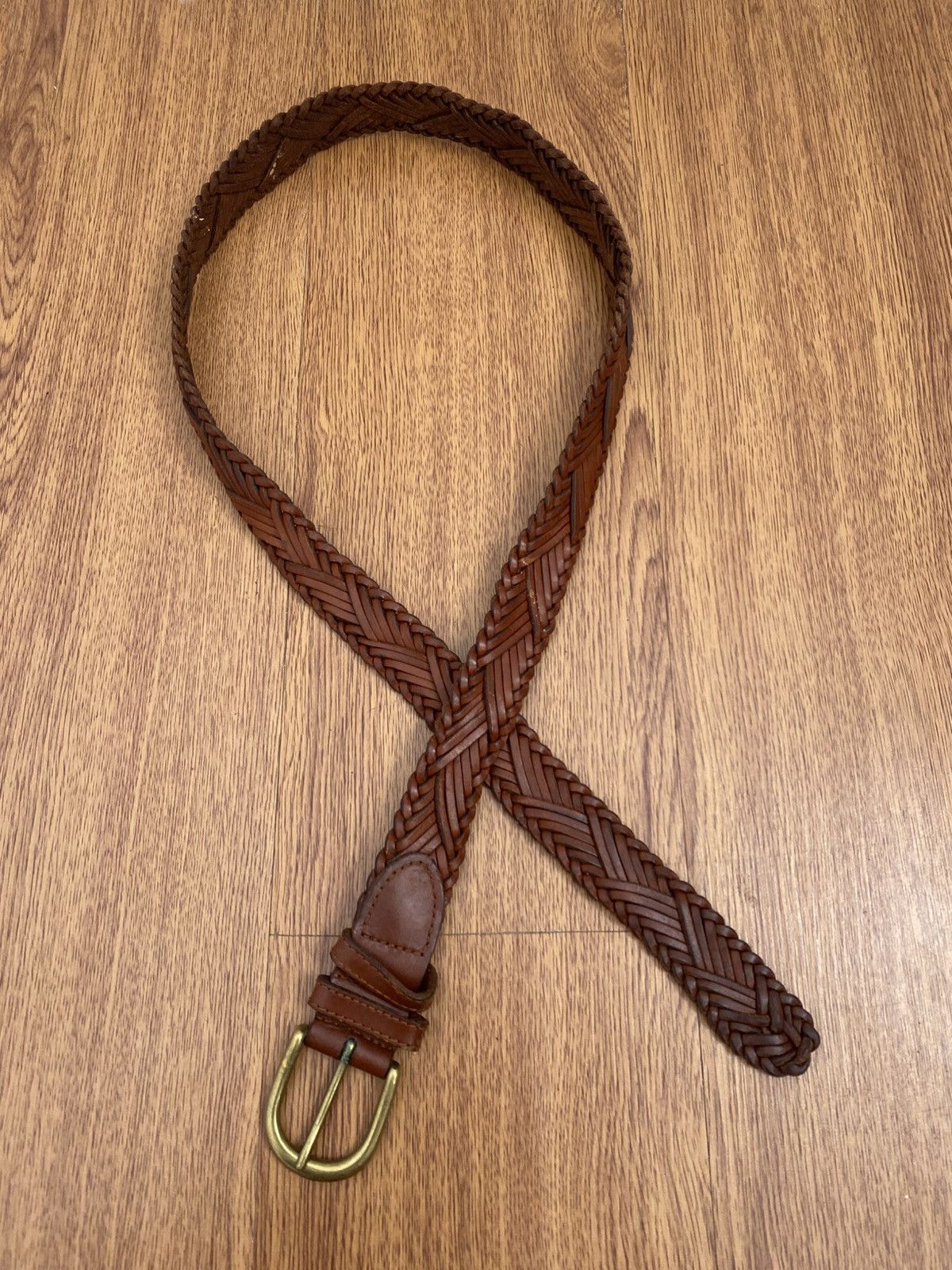 Fossil Vintage Fossil braided leather belt Size ONE SIZE - 1 Thumbnail