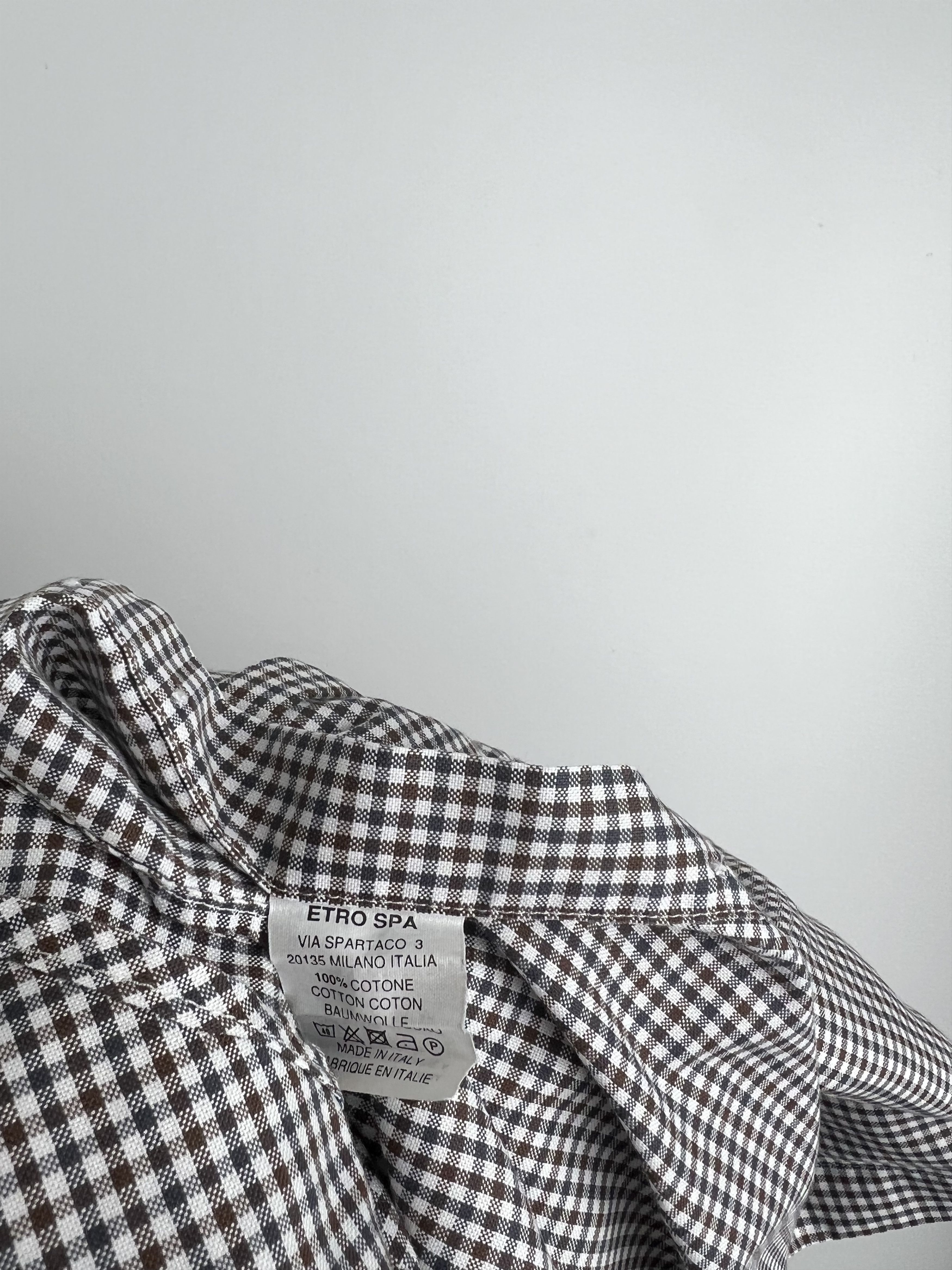 Etro Etro Men's Long Sleeve Check Button Up Shirt Size 39 Size US S / EU 44-46 / 1 - 5 Thumbnail