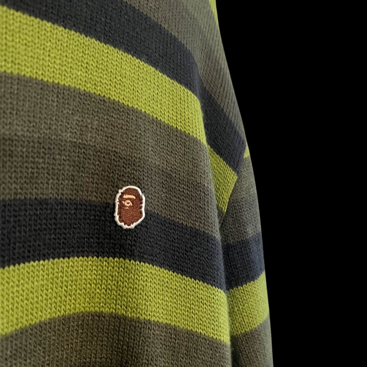 Bape Vintage Bape by A Bathing Ape Ribbed Stripe Knit Tee Size US M / EU 48-50 / 2 - 4 Thumbnail