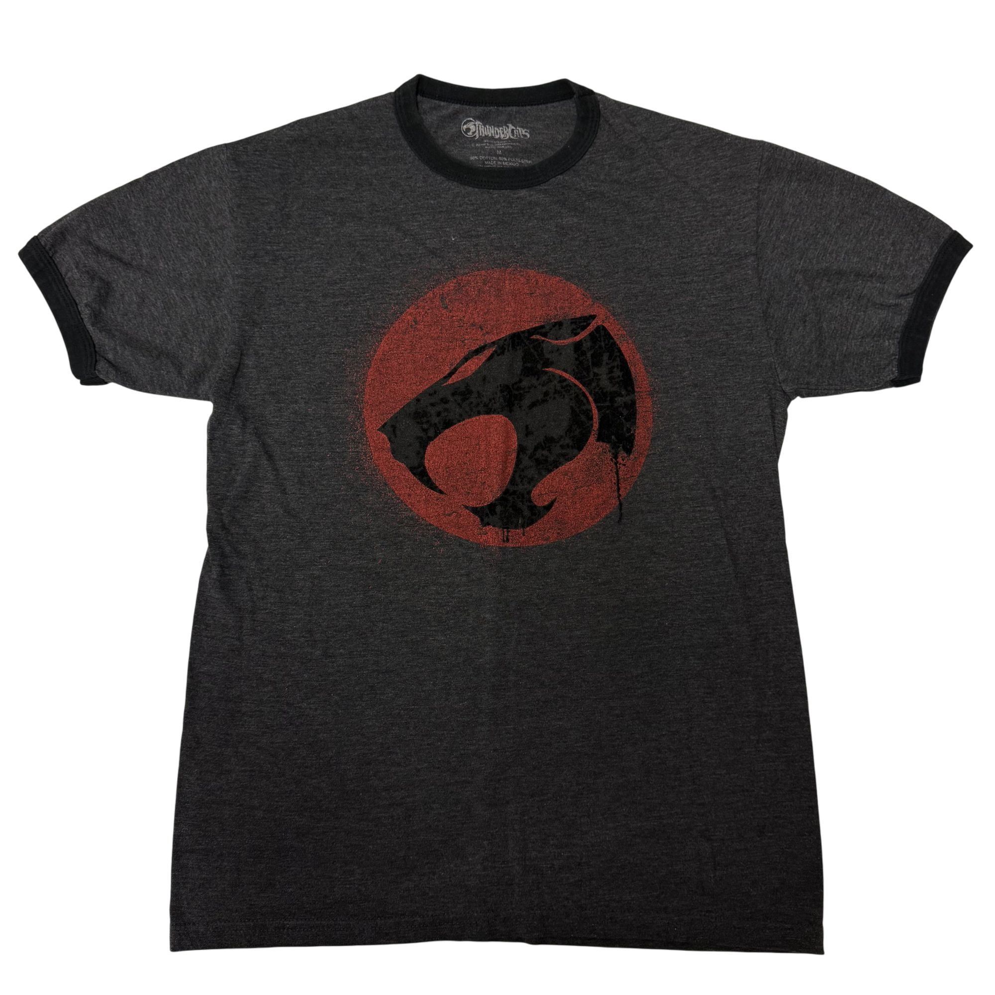 Other 90's THUNDERCATS Heather Black VELVET LoGo CAT 50/50 RINGER Size US L / EU 52-54 / 3 - 2 Thumbnail