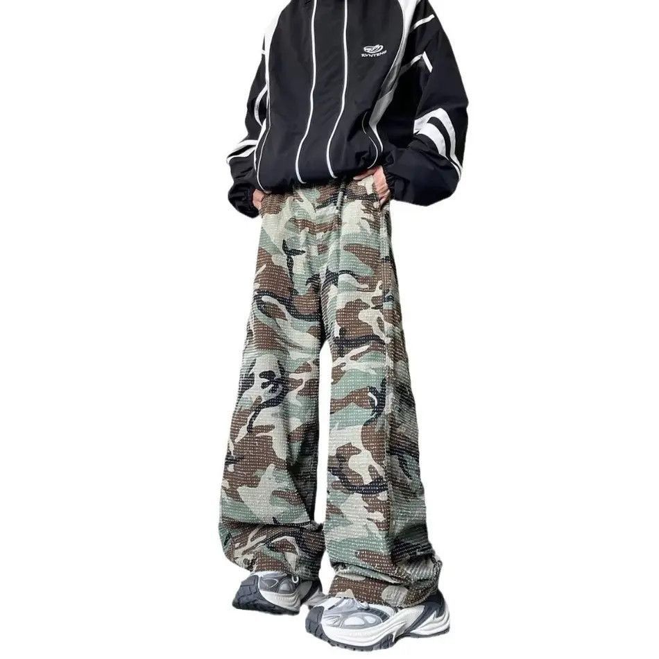 Japanese Brand Retro loose wide leg camouflage jeans Size US 32 / EU 48 - 5 Thumbnail
