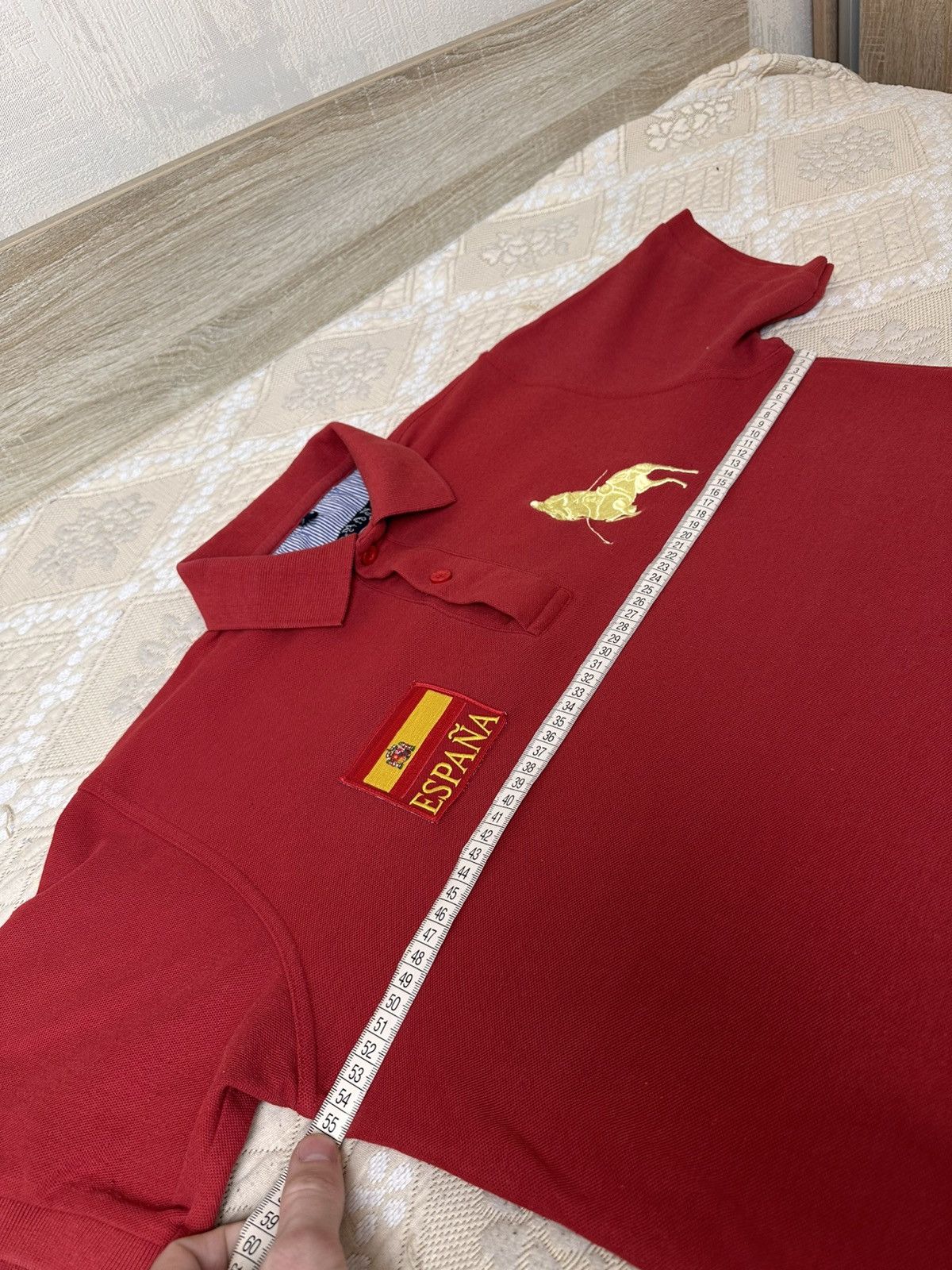 Vintage 🔥 Rare Spain Y2K Chief Keef Style Polo T Shirt Rugby Italy Size US M / EU 48-50 / 2 - 6 Thumbnail