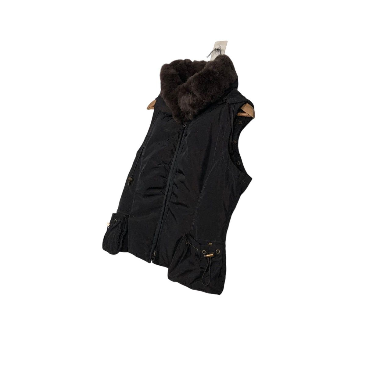 Japanese Brand 🔥VINTAGE BIKER VEST VENT DE MER MINK FUR COLLAR Size US M / EU 48-50 / 2 - 4 Thumbnail