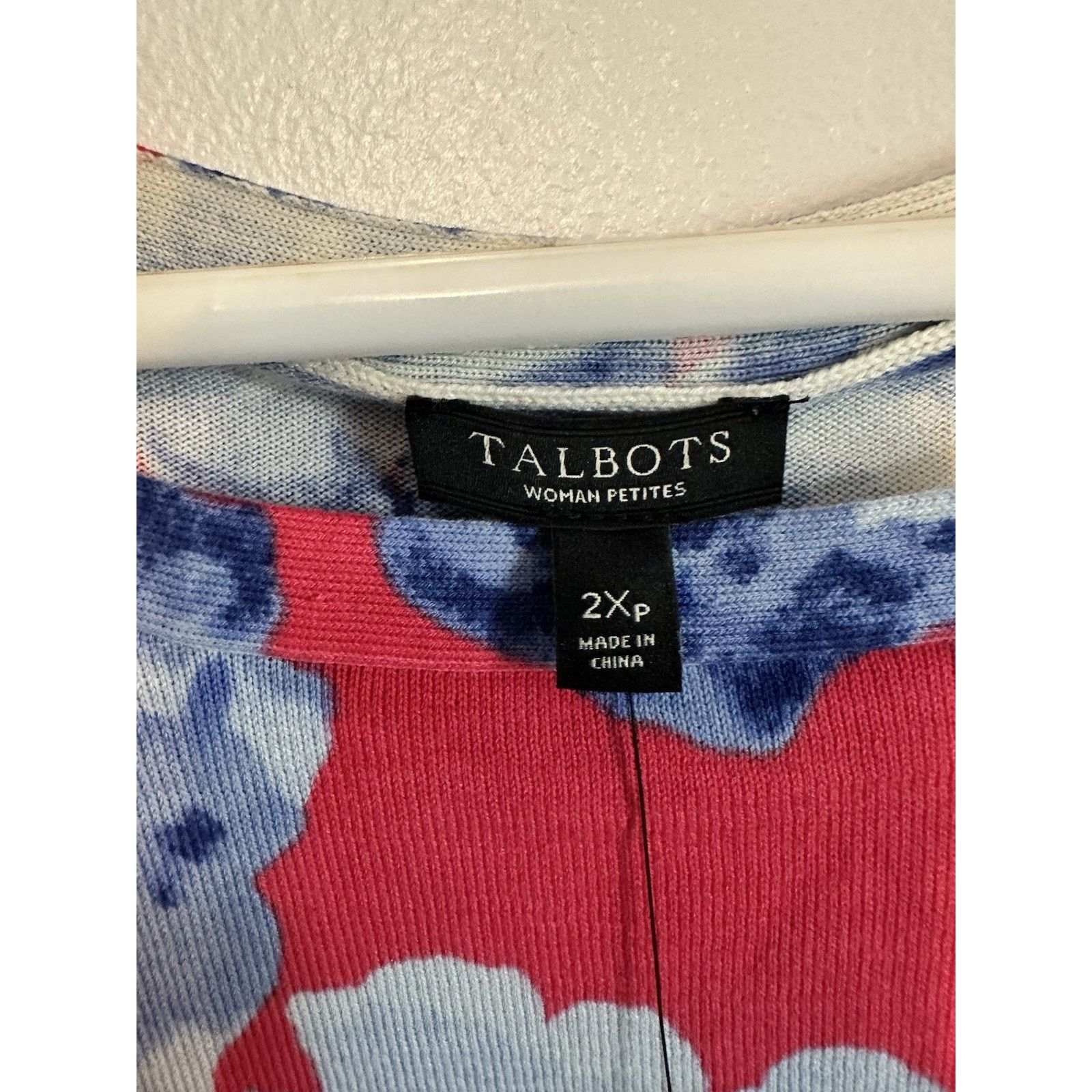 Talbots Talbots Short Sleeve Sweater Womens 2X P Bright Floral Size XXL / US 16-18 / IT 52-54 - 3 Thumbnail