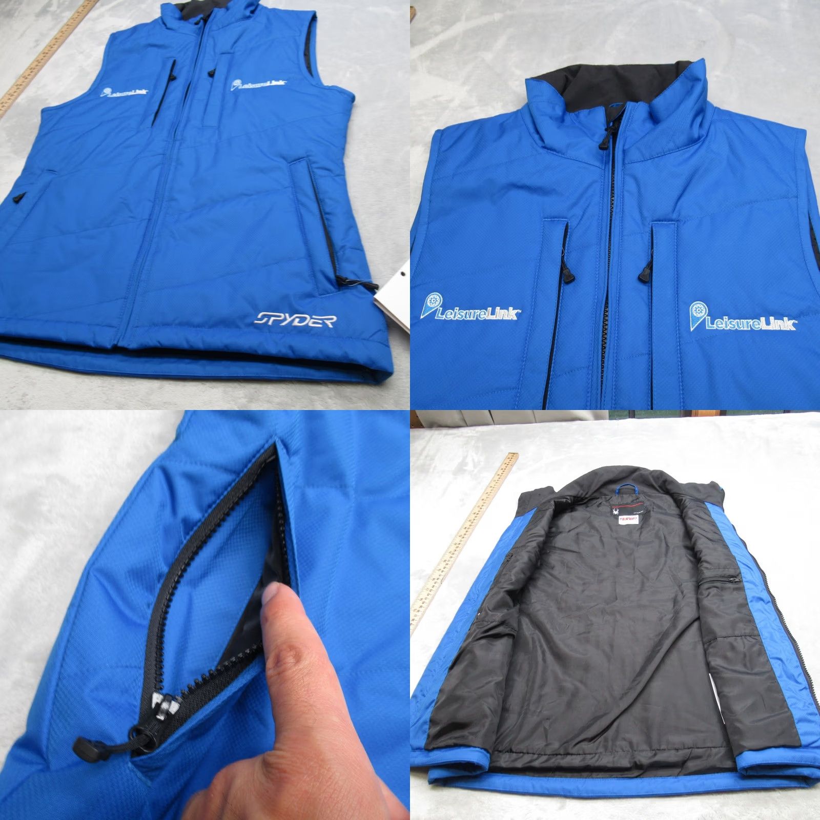 Spyder Spyder Icon Vest Womens Blue Collegiate Full Zip Puffer Logo Zip Pockets 6 NEW Size M / US 6-8 / IT 42-44 - 8 Thumbnail