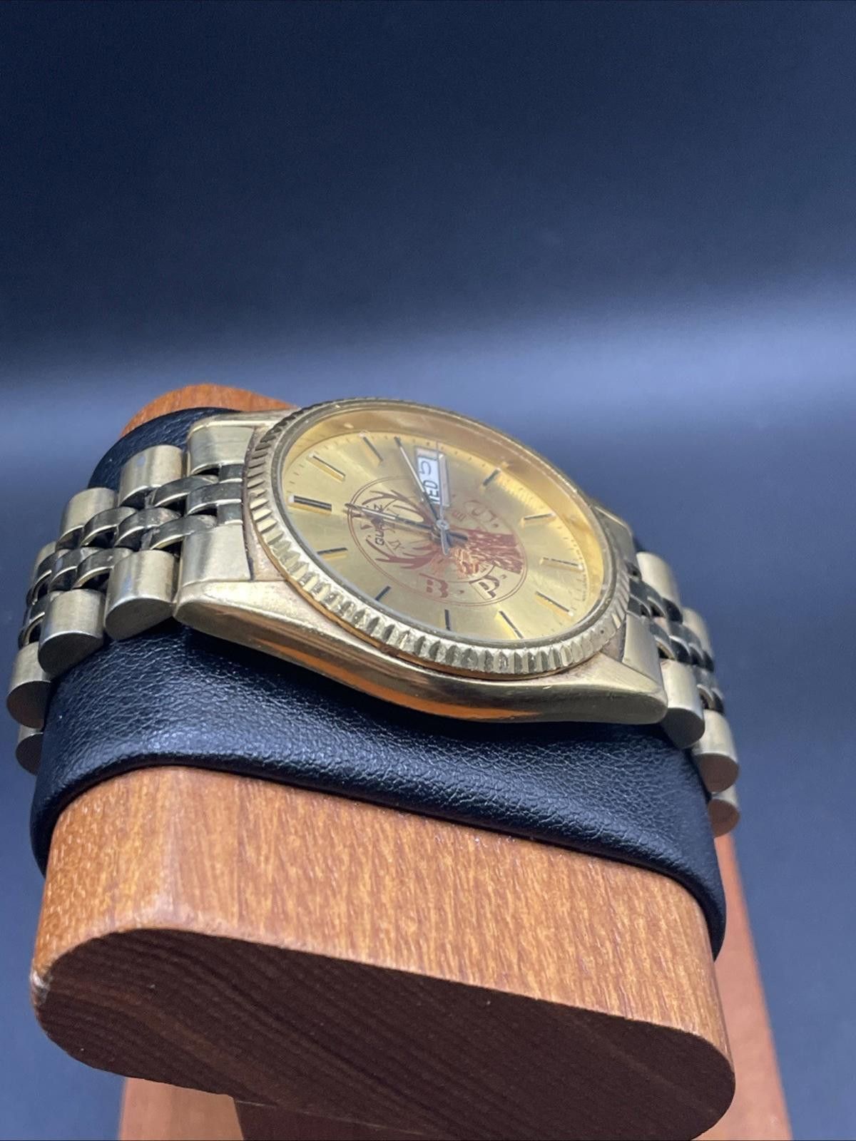 Seiko Vtg Custom Seiko 7N43-8110 Day-Date Fluted Bezel New Battery Size ONE SIZE - 4 Thumbnail