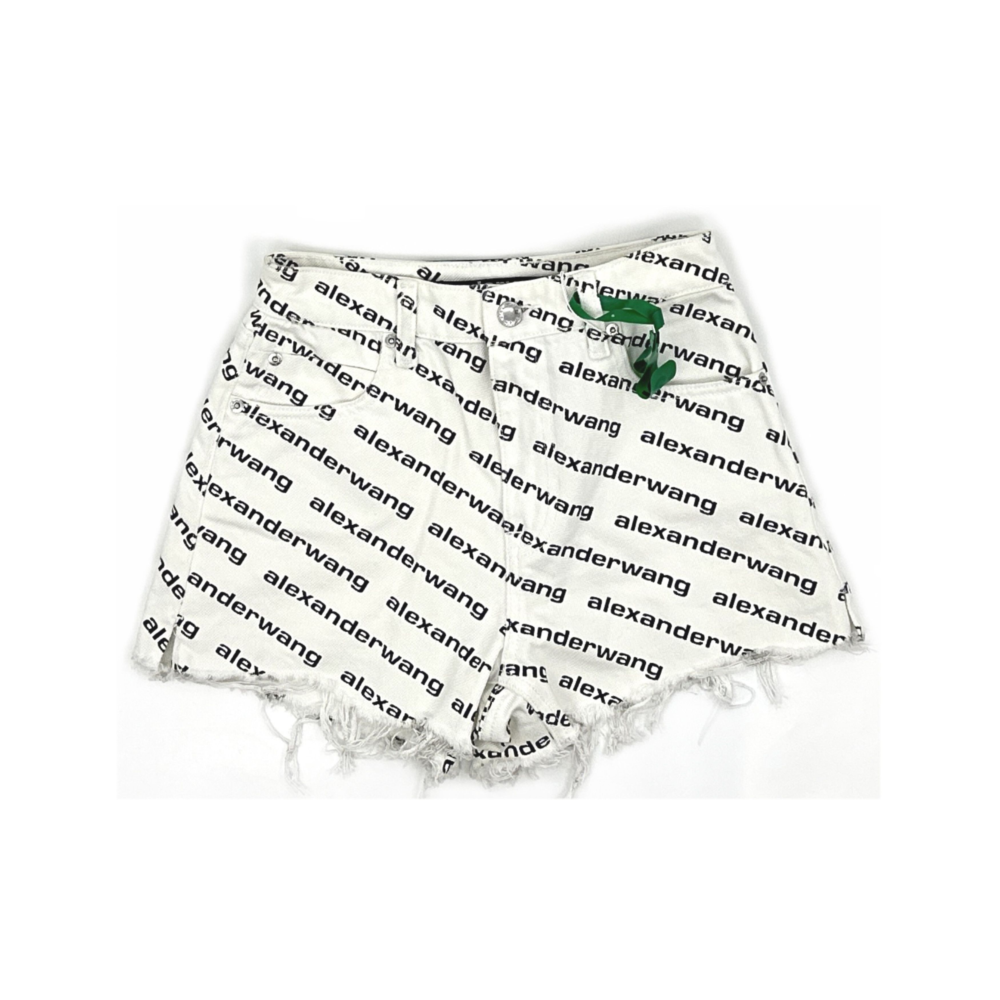 Alexander Wang Alexander Wang Logo Print Shorts Size 24 Size 24" / US 00 / IT 34 - 1 Thumbnail