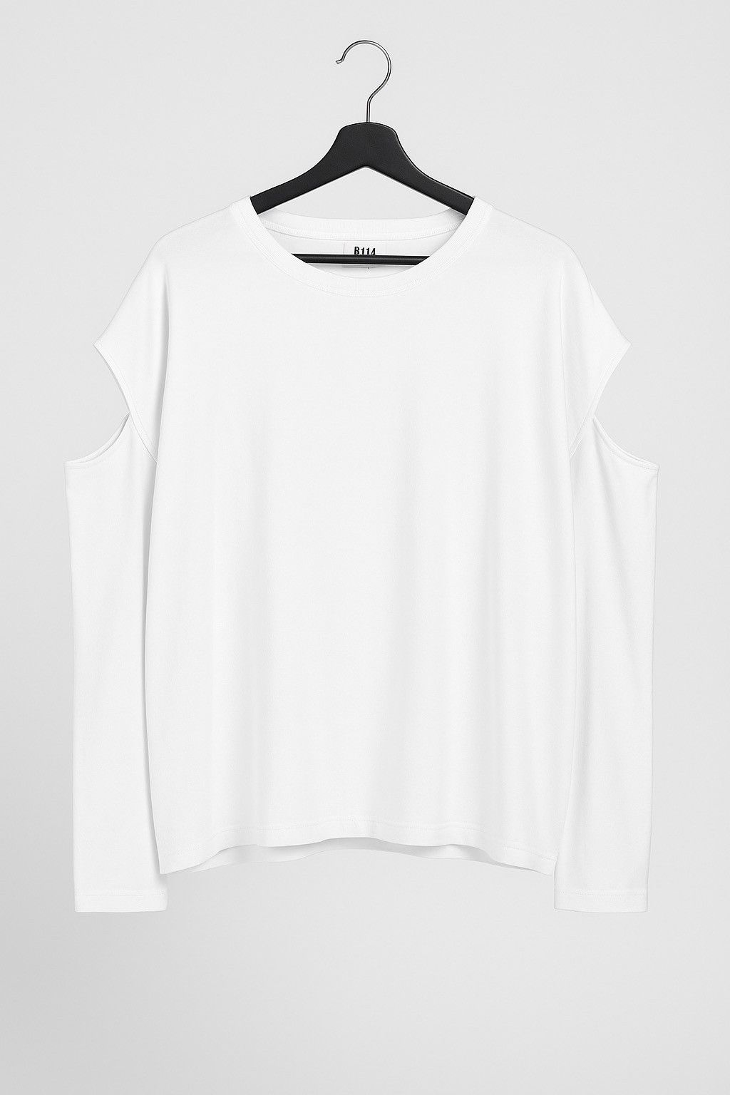 Japanese Brand Vintage RiLi Tokyo White Cotton Cut-Out Sleeve Top – Unisex Size M / US 6-8 / IT 42-44 - 1 Thumbnail