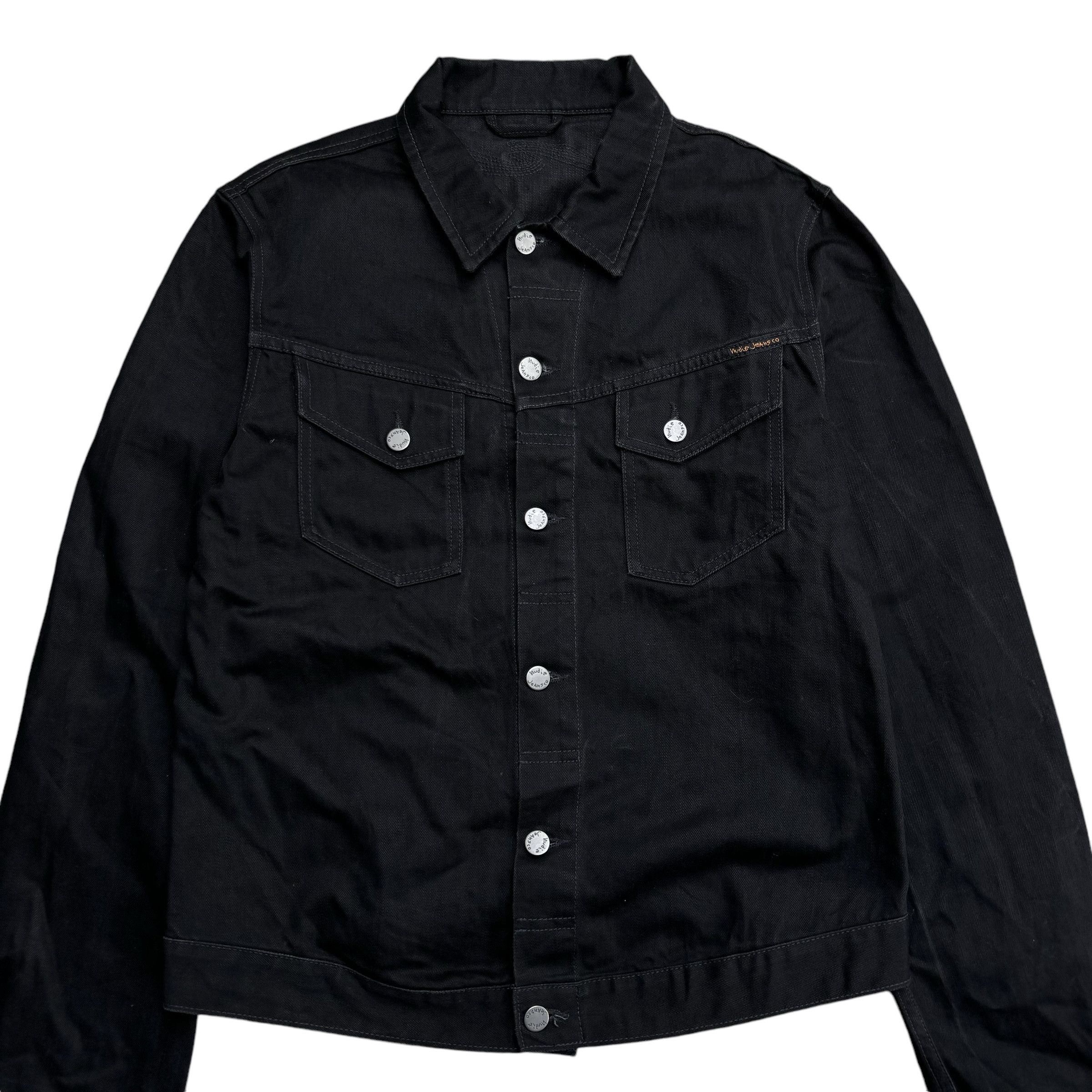 Nudie Jeans Nudie Kenny Dry Black Denim Jacket Grailed