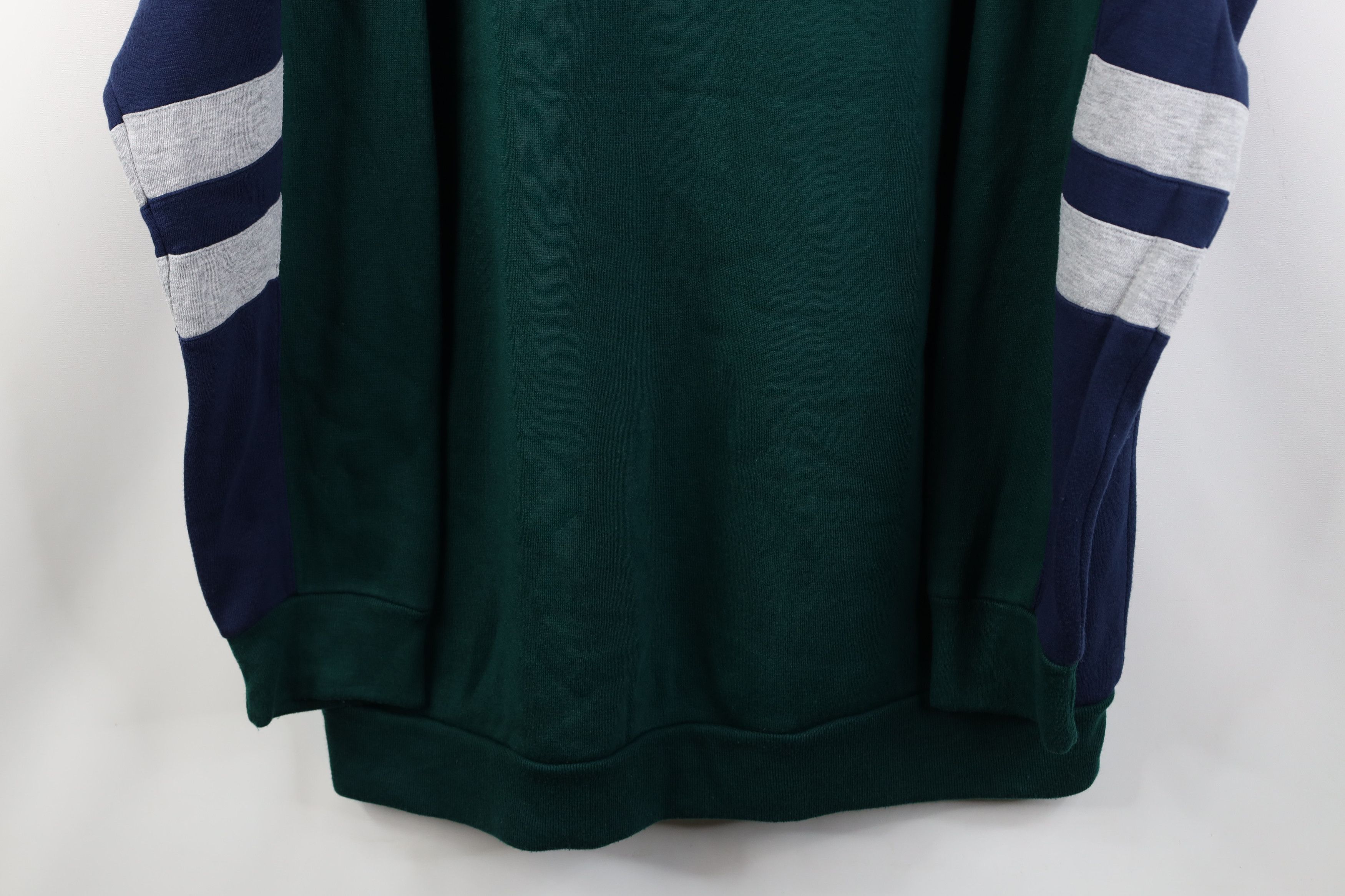 Vintage Vintage 90s Streetwear Block Striped Crewneck Sweatshirt Size US XL / EU 56 / 4 - 3 Thumbnail