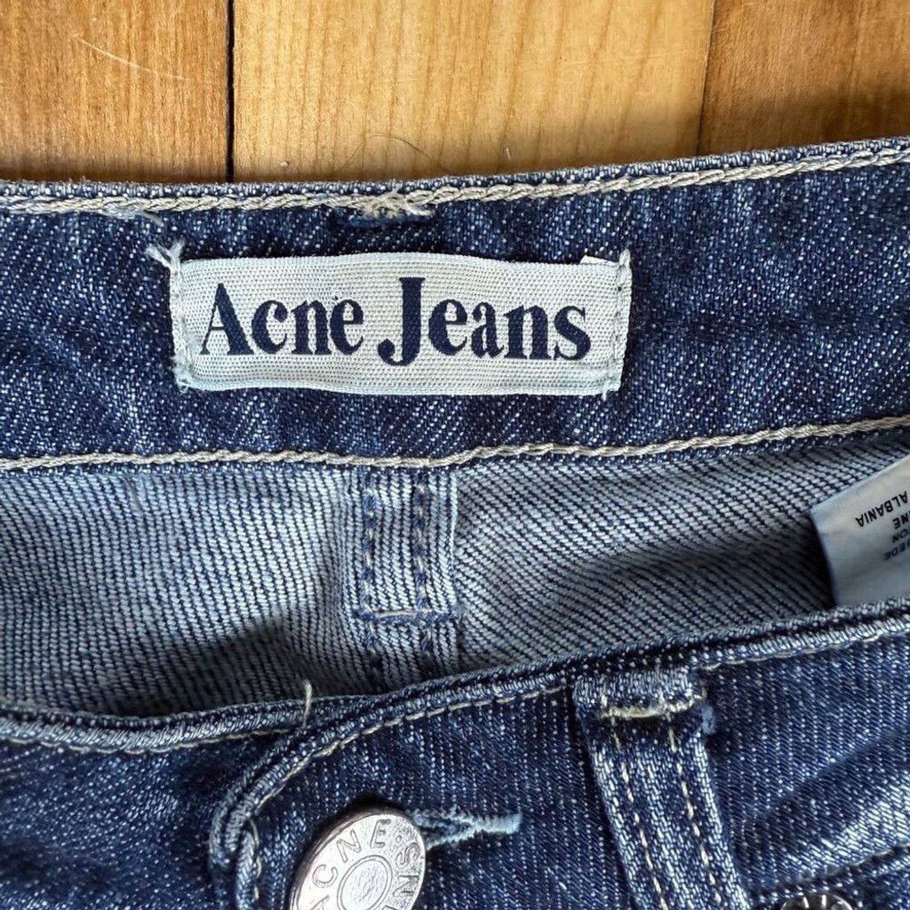 Acne Studios ACNE JEANS Hep Pure Straight Low Waist Dark Blue Jeans Sz 24 Size 42" / US 20 - 2 Thumbnail