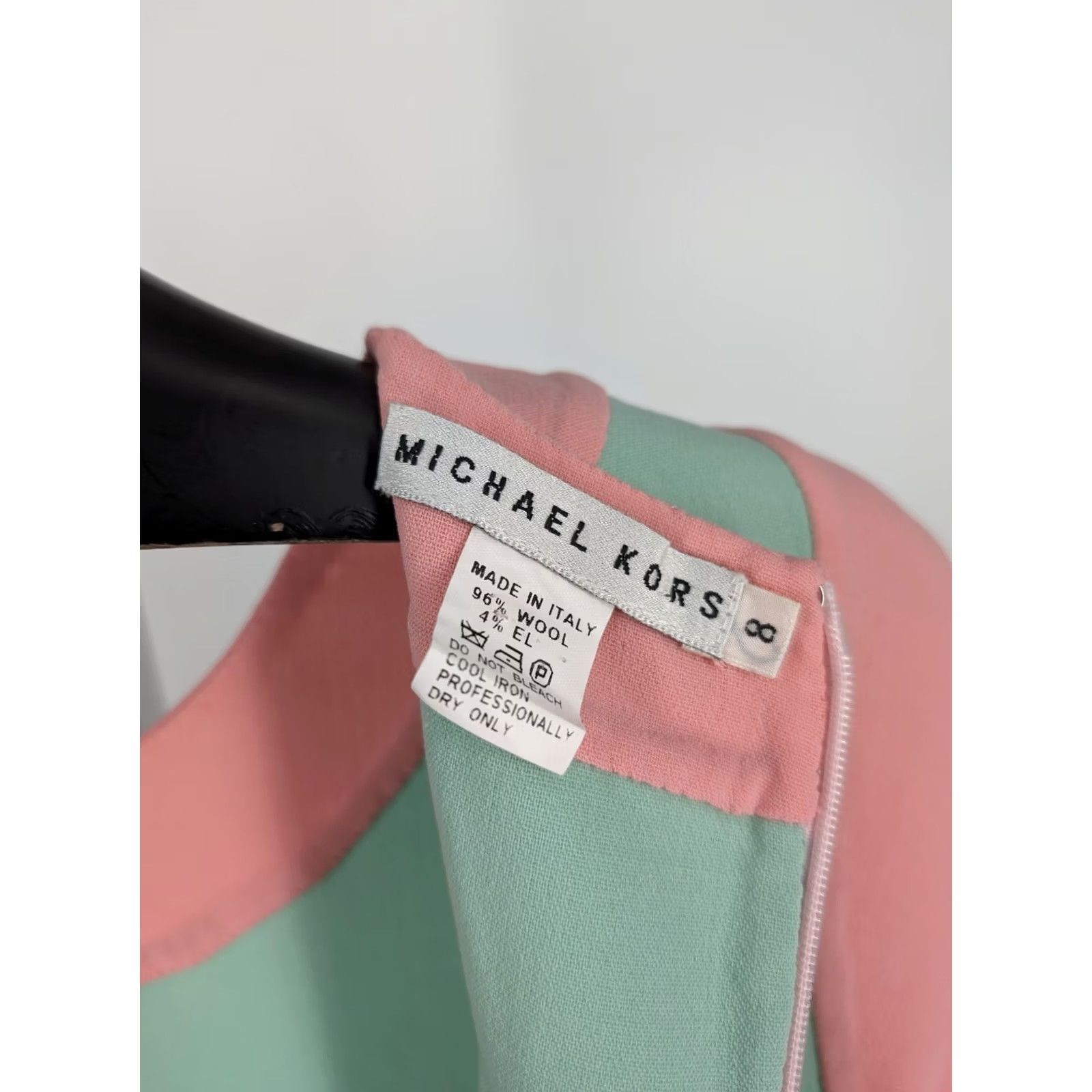 Michael Kors VINTAGE Michael Kors Dress Pencil Dress Womens 8 Pink Wool Stretch 35.5" Knee Length Italy Celine Sz 8 XS Size M / US 6-8 / IT 42-44 - 3 Thumbnail