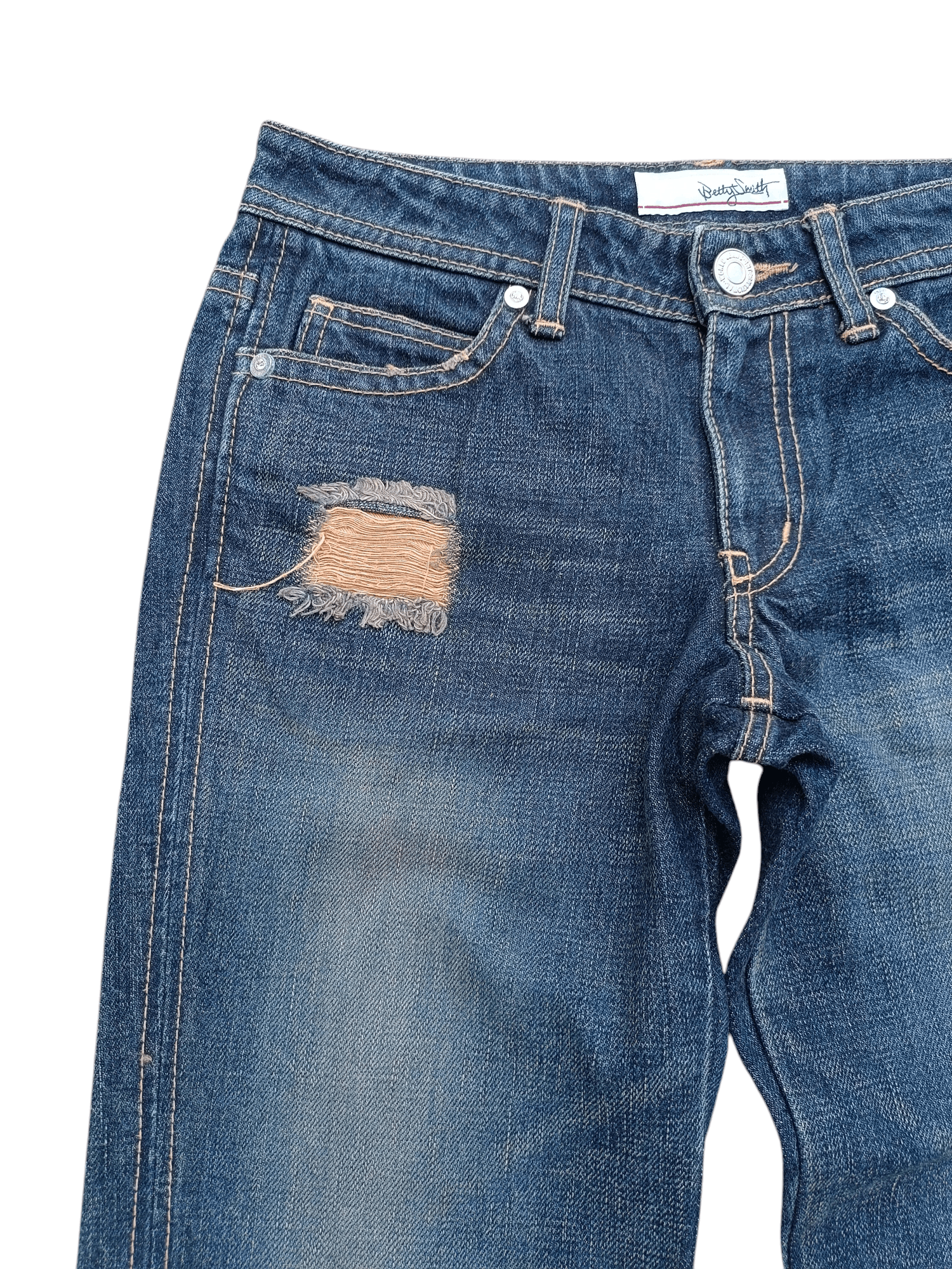 Japanese Brand FYE FLARED 🔥 BETTY SMITH DISTRESSED BOOT CUT DENIM Size US 28 / EU 44 - 10 Thumbnail